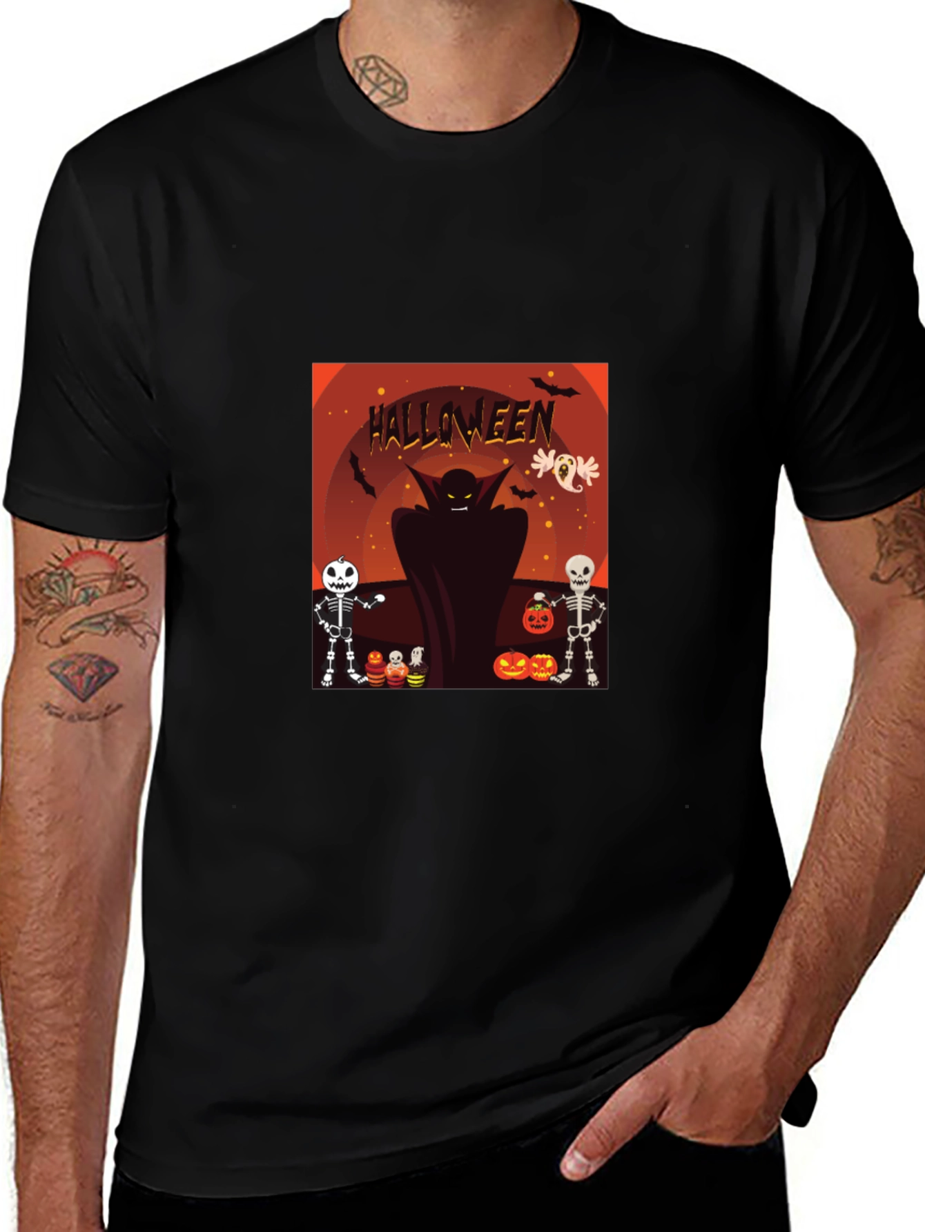 Halloween Graphic T-Shirt - Spooky Season Style