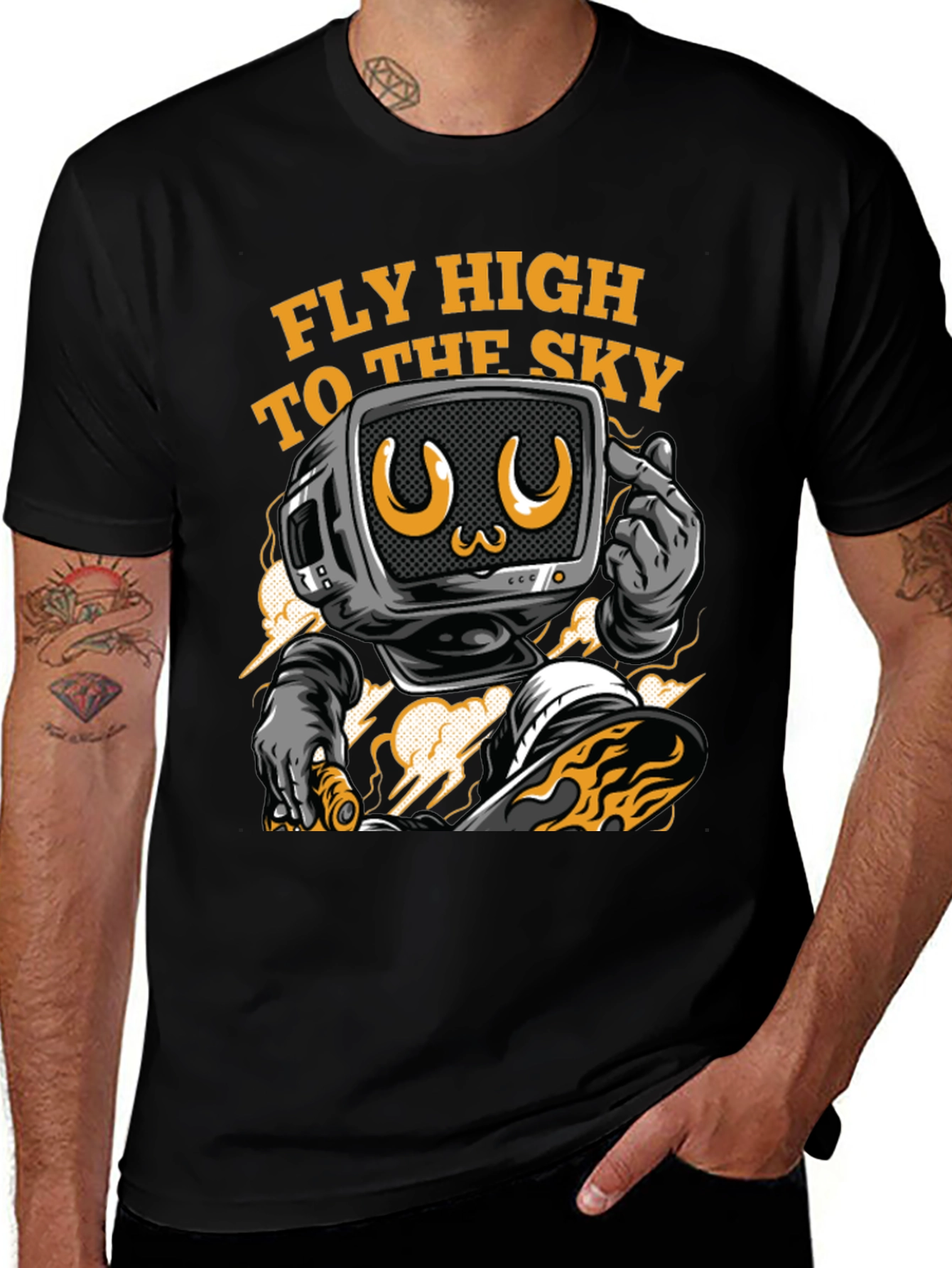 Variant 8 of Fly High to the Sky Graphic Tee