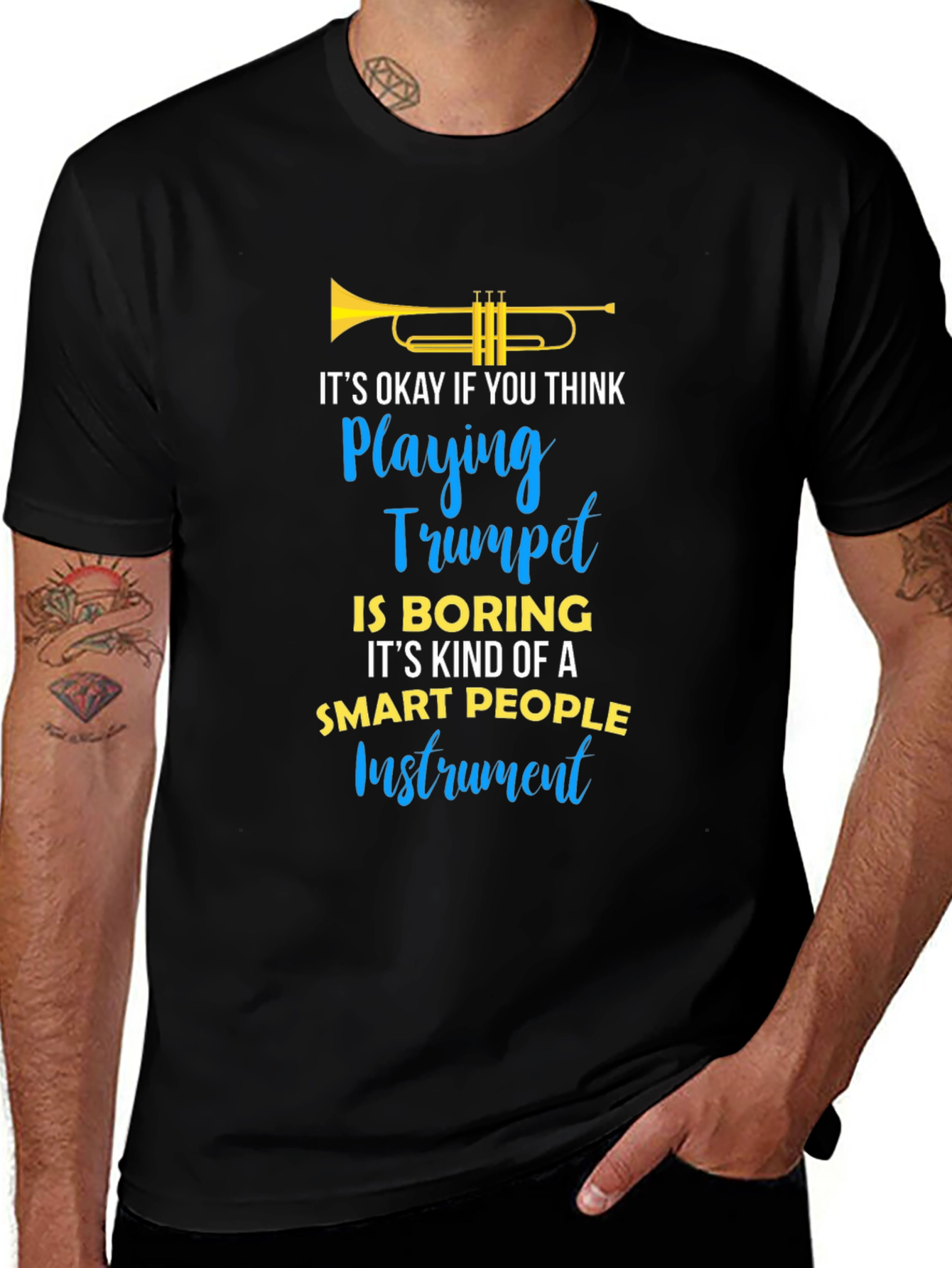Variant 13 of Trumpet Player Humor Graphic T-Shirt