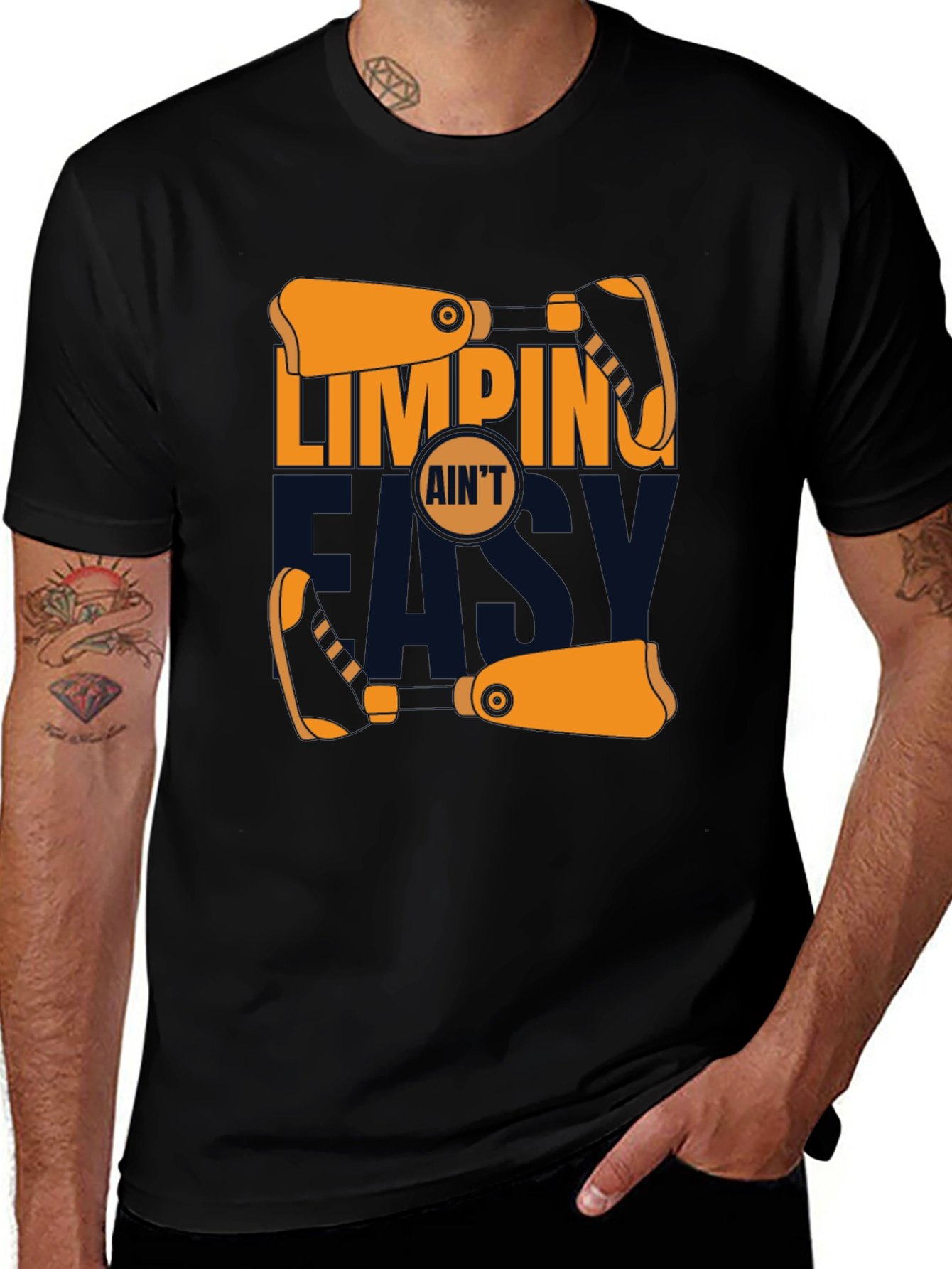 Limping Ain't Easy Graphic Tee