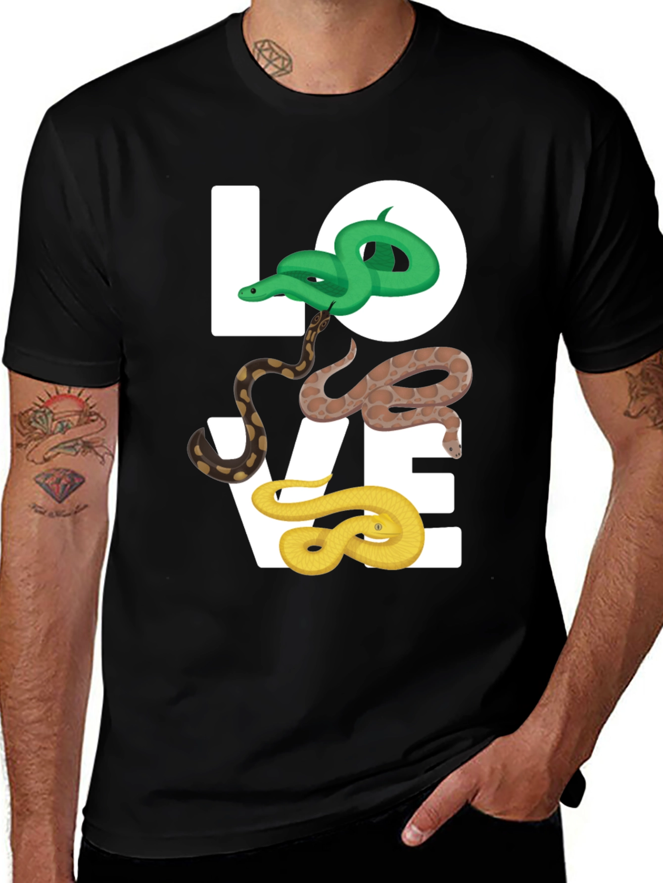 Variant 4 of Snake Lover T-Shirt - Reptile Graphic Tee