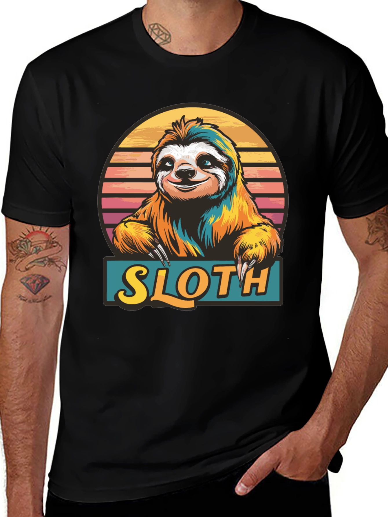 Variant 18 of Sloth Graphic Tee - Fun Animal T-Shirt