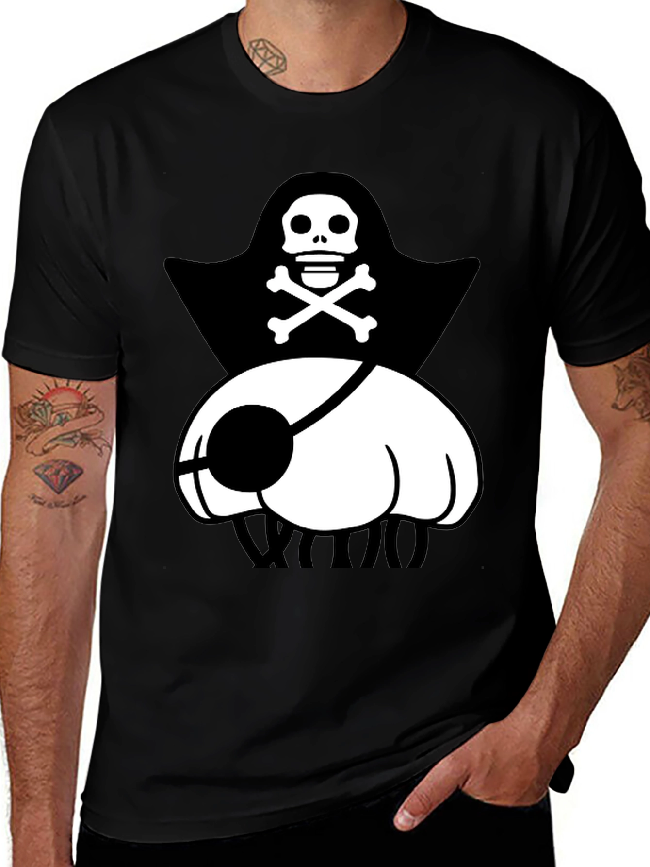 Variant 25 of Funny Pirate Eye Patch T-Shirt