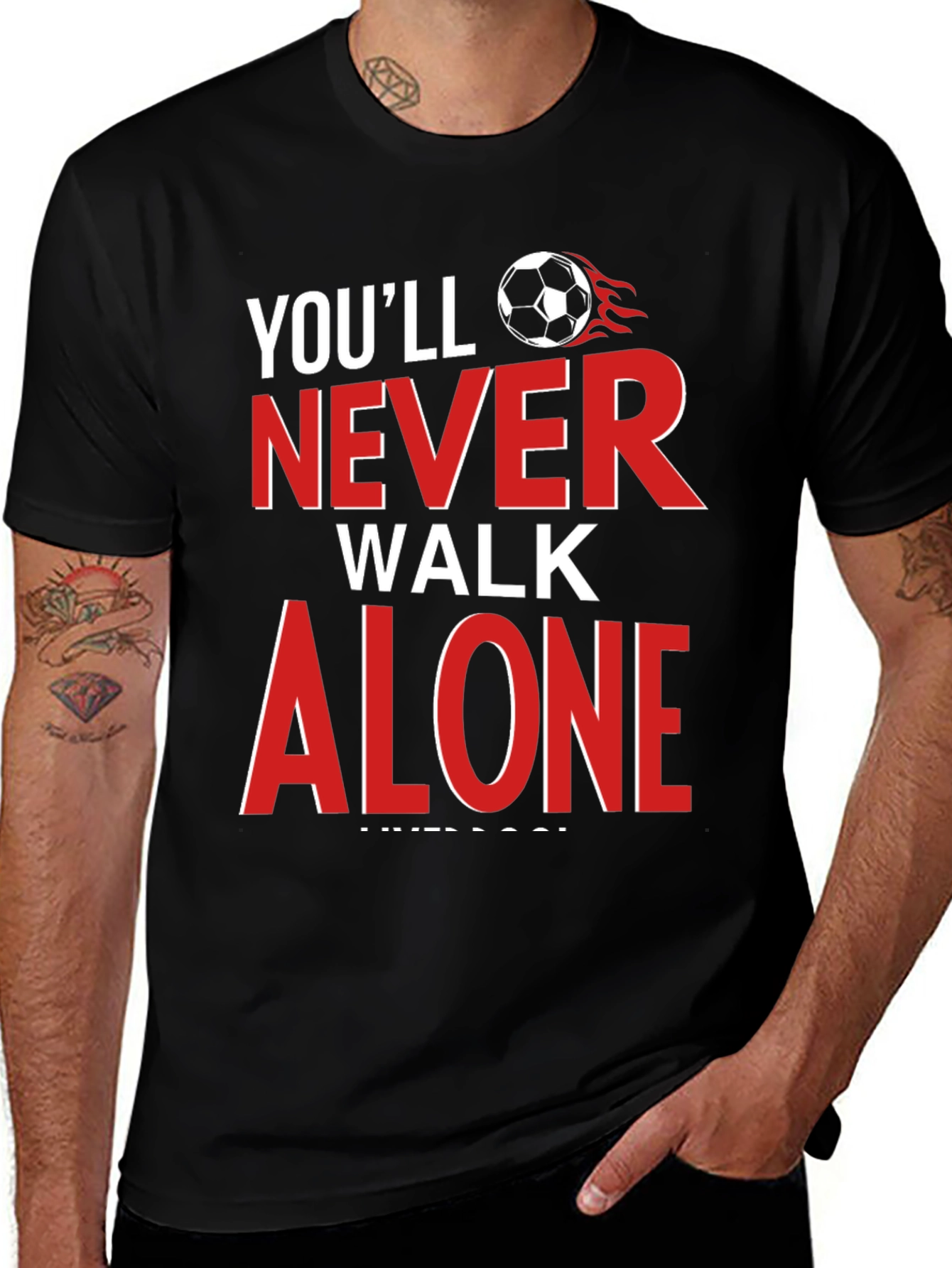 Variant 5 of You'll Never Walk Alone Soccer T-Shirt
