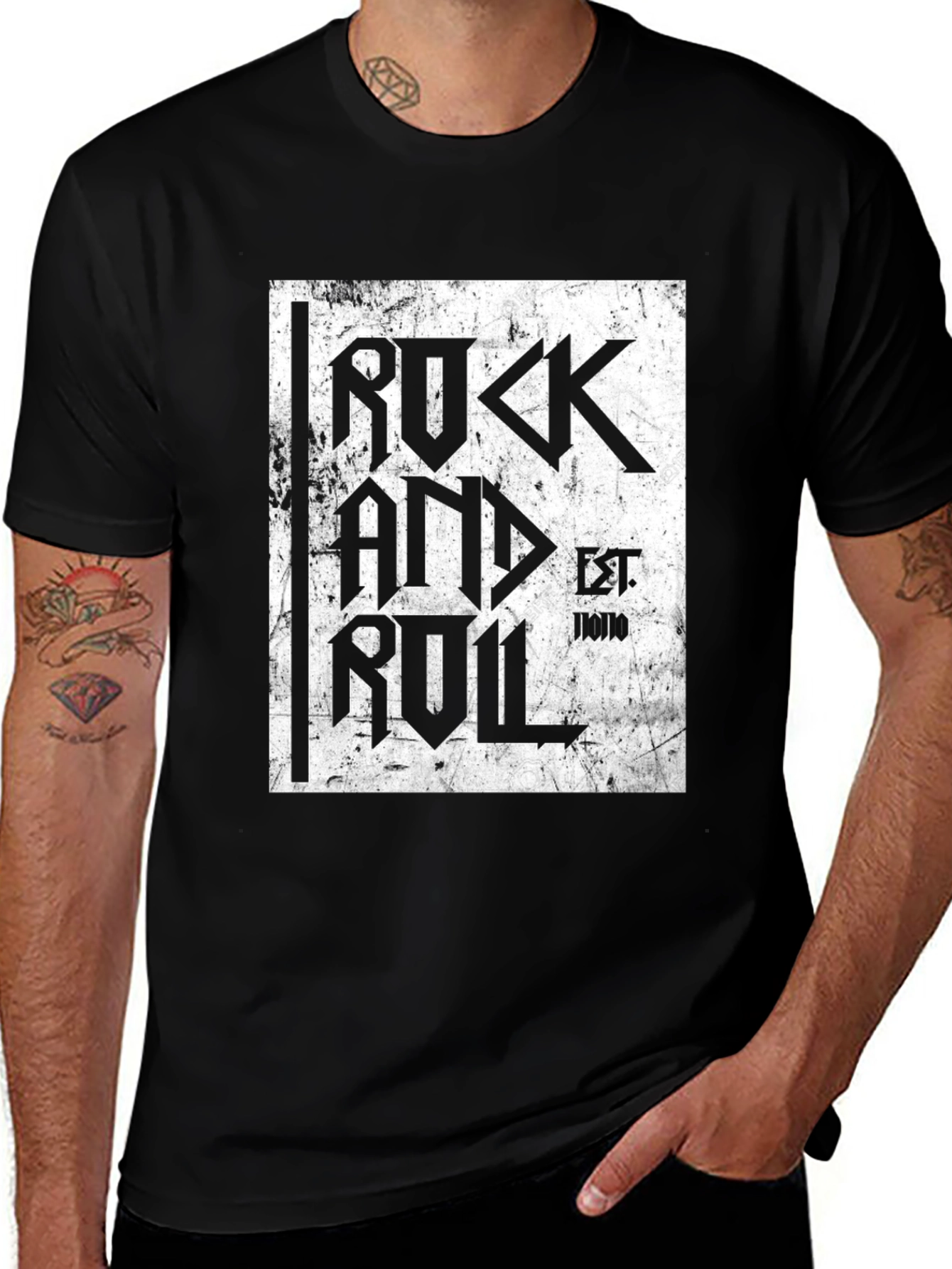 Variant 5 of Rock and Roll Graphic Tee - Classic Band Shirt