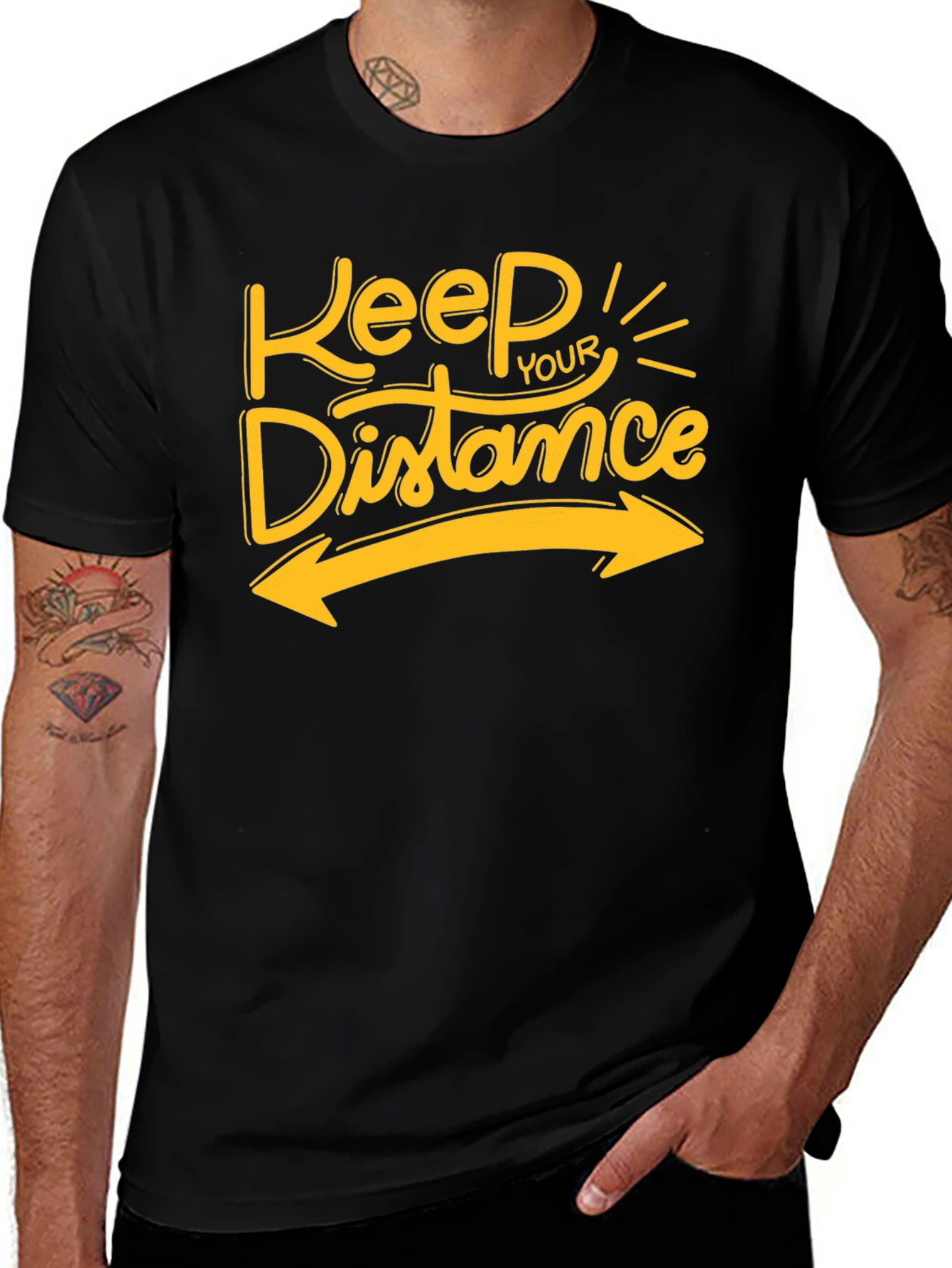 Variant 25 of Keep Your Distance T-Shirt - Social Distancing Tee