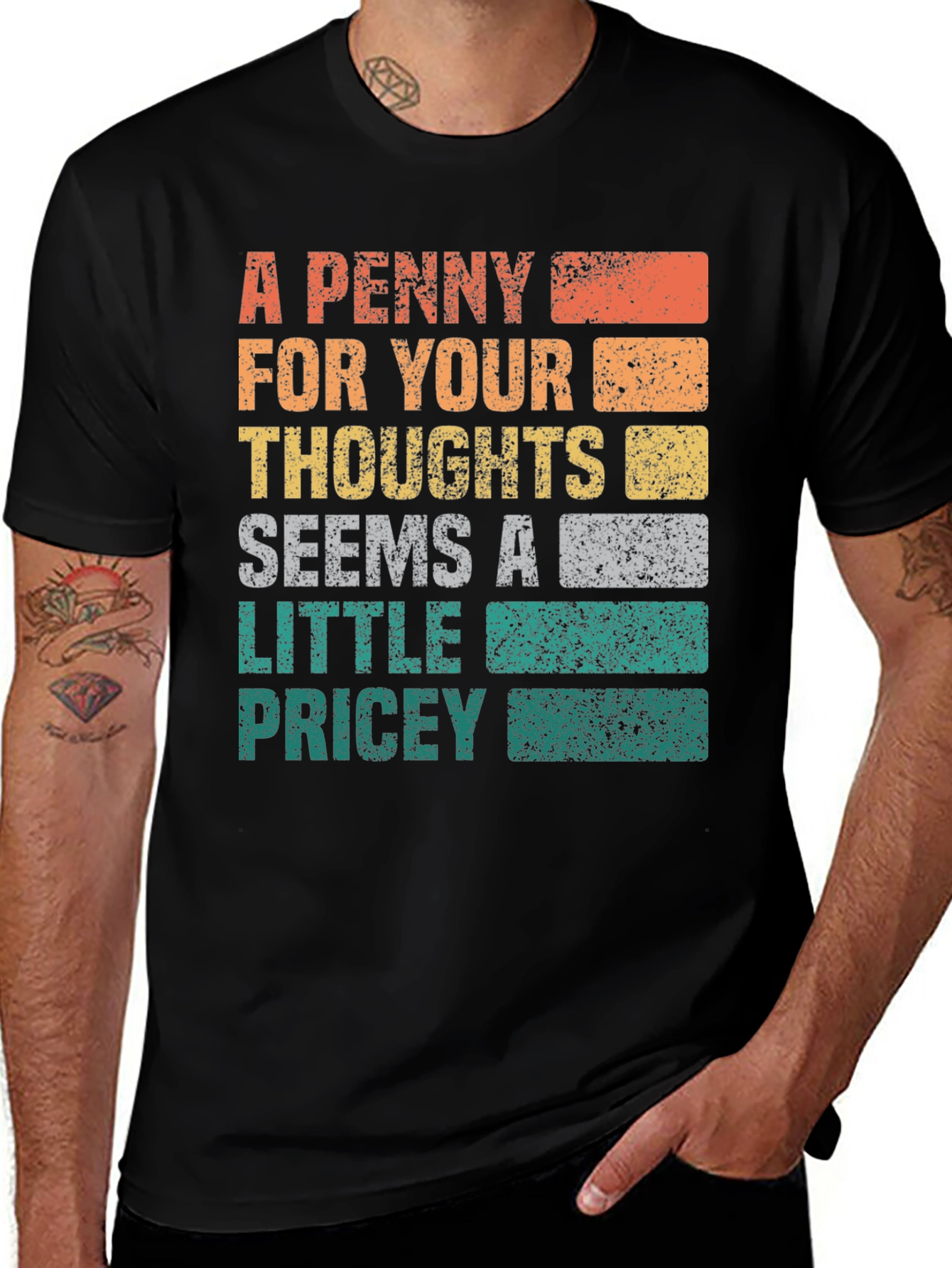 Variant 7 of A Penny For Your Thoughts Graphic Tee