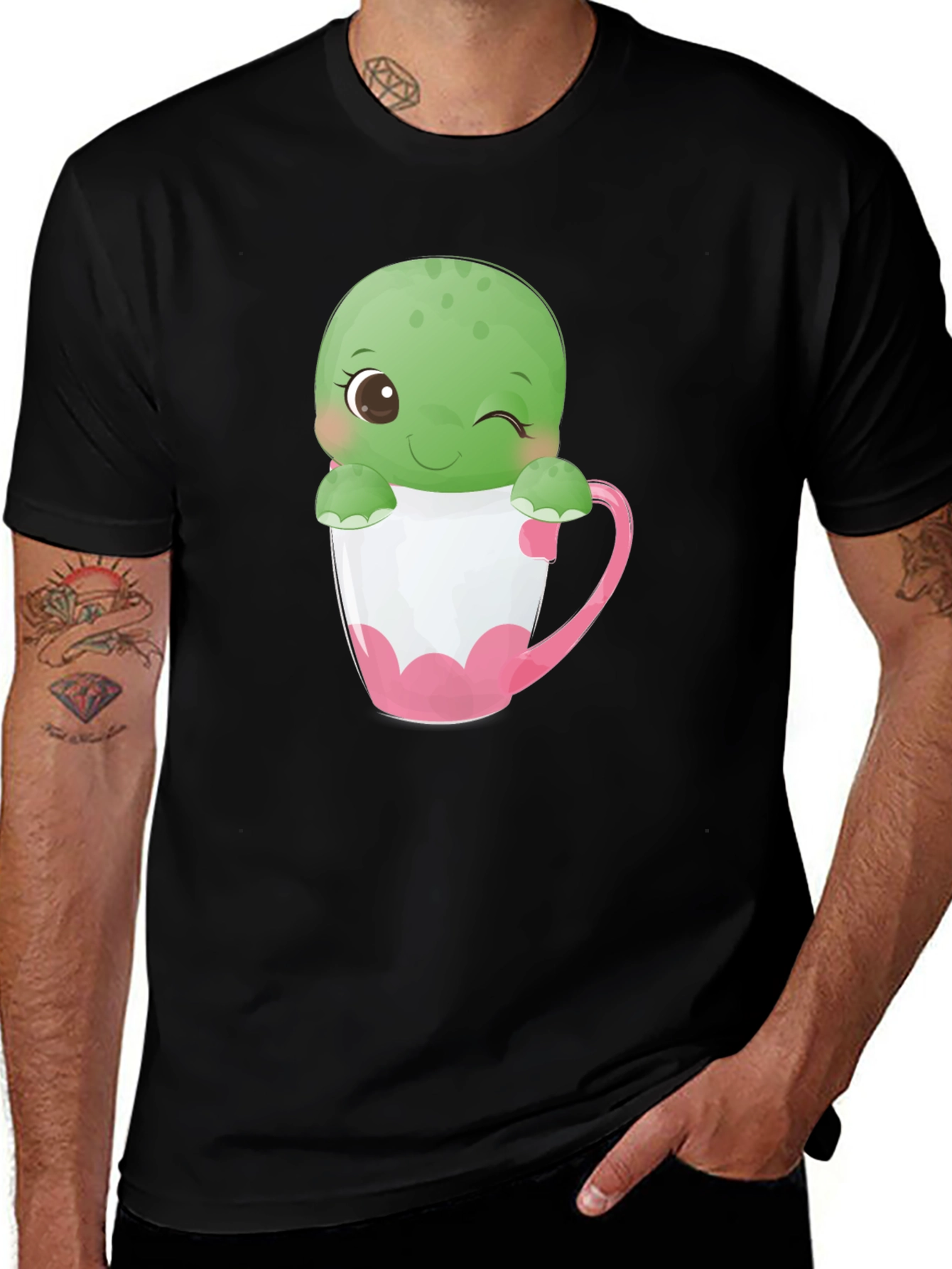 Variant 27 of Cute Turtle in Tea Cup T-Shirt