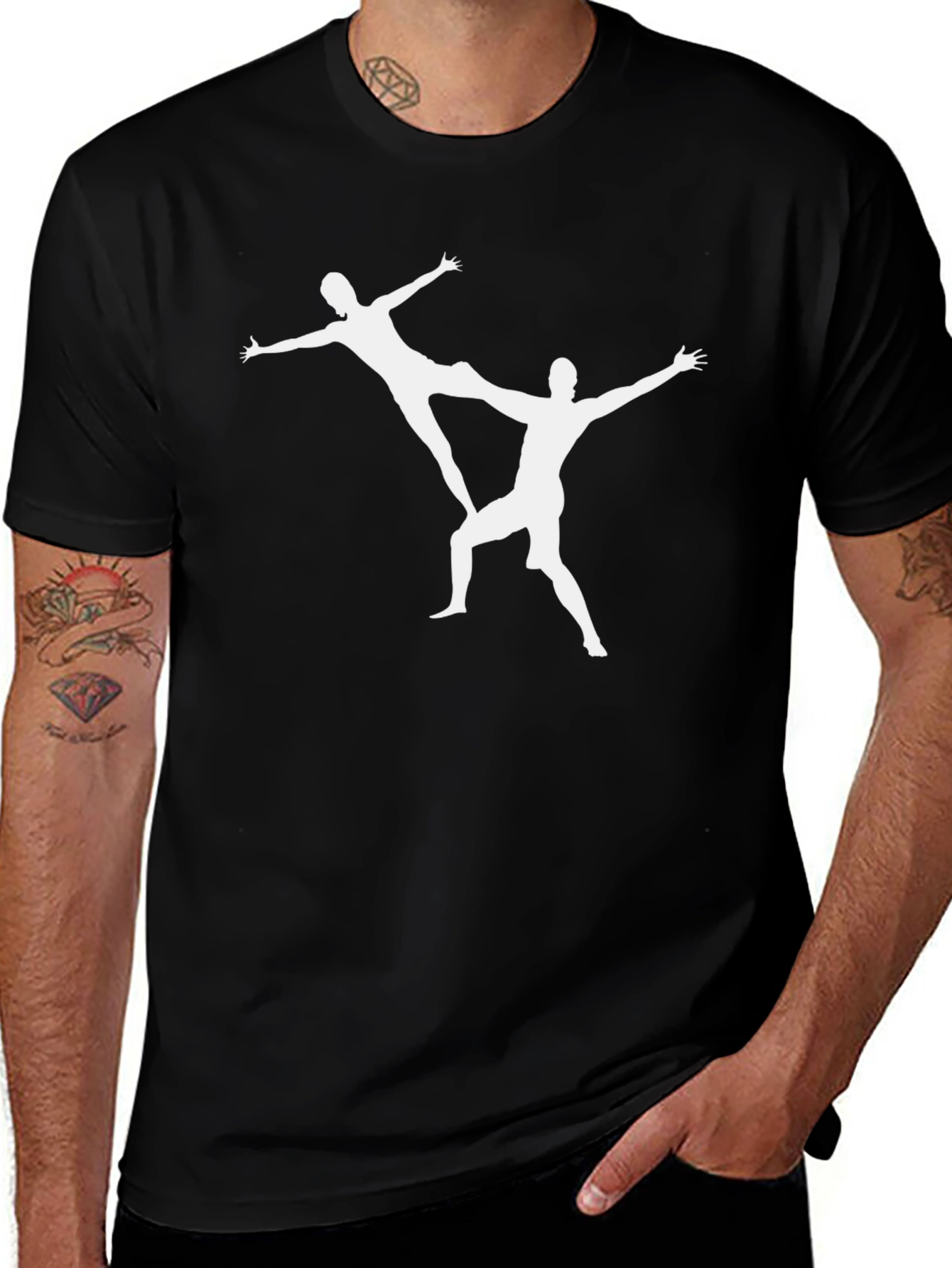 Variant 29 of Acrobatic Duo Graphic T-Shirt