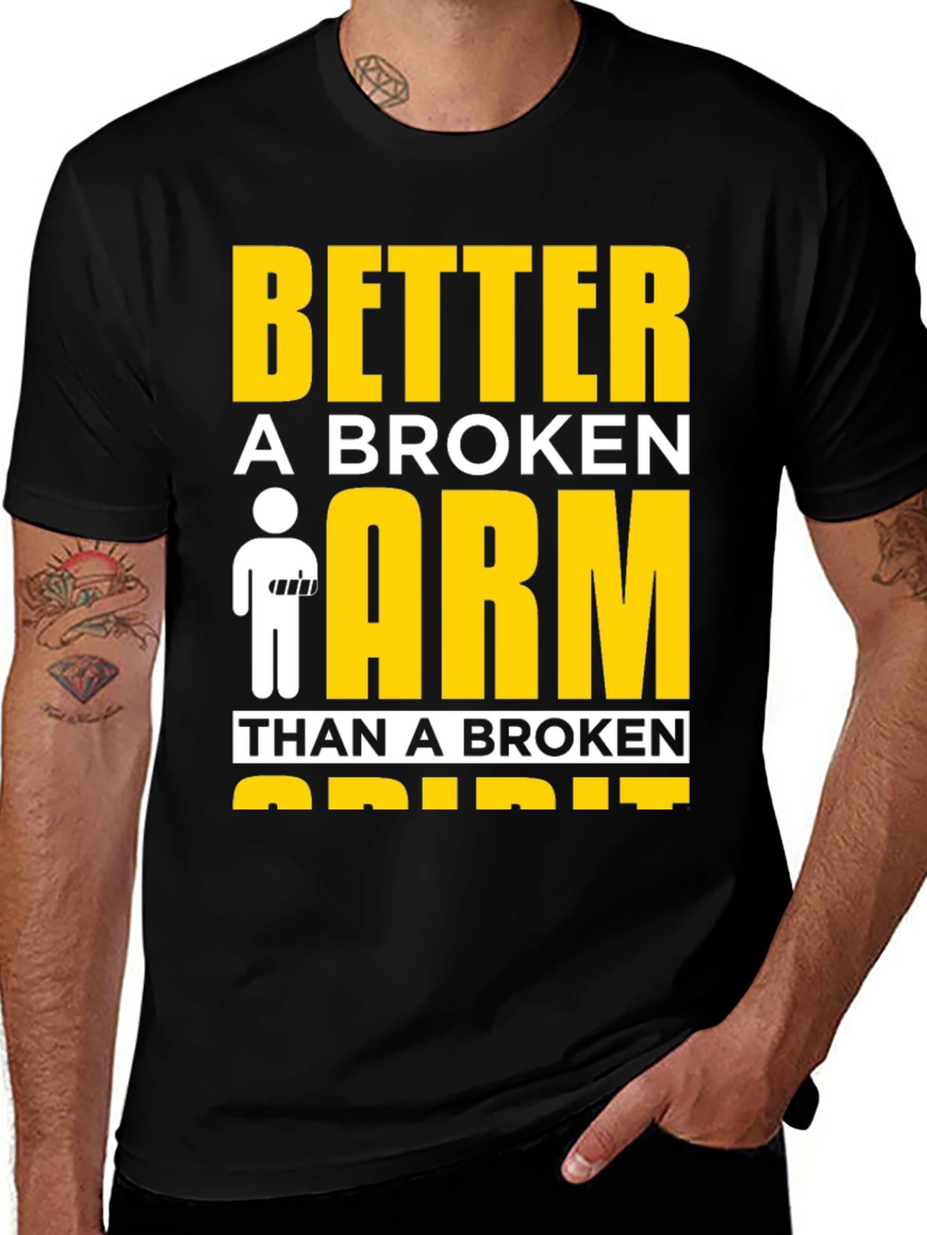 Broken Arm T-Shirt - Inspirational Graphic Tee