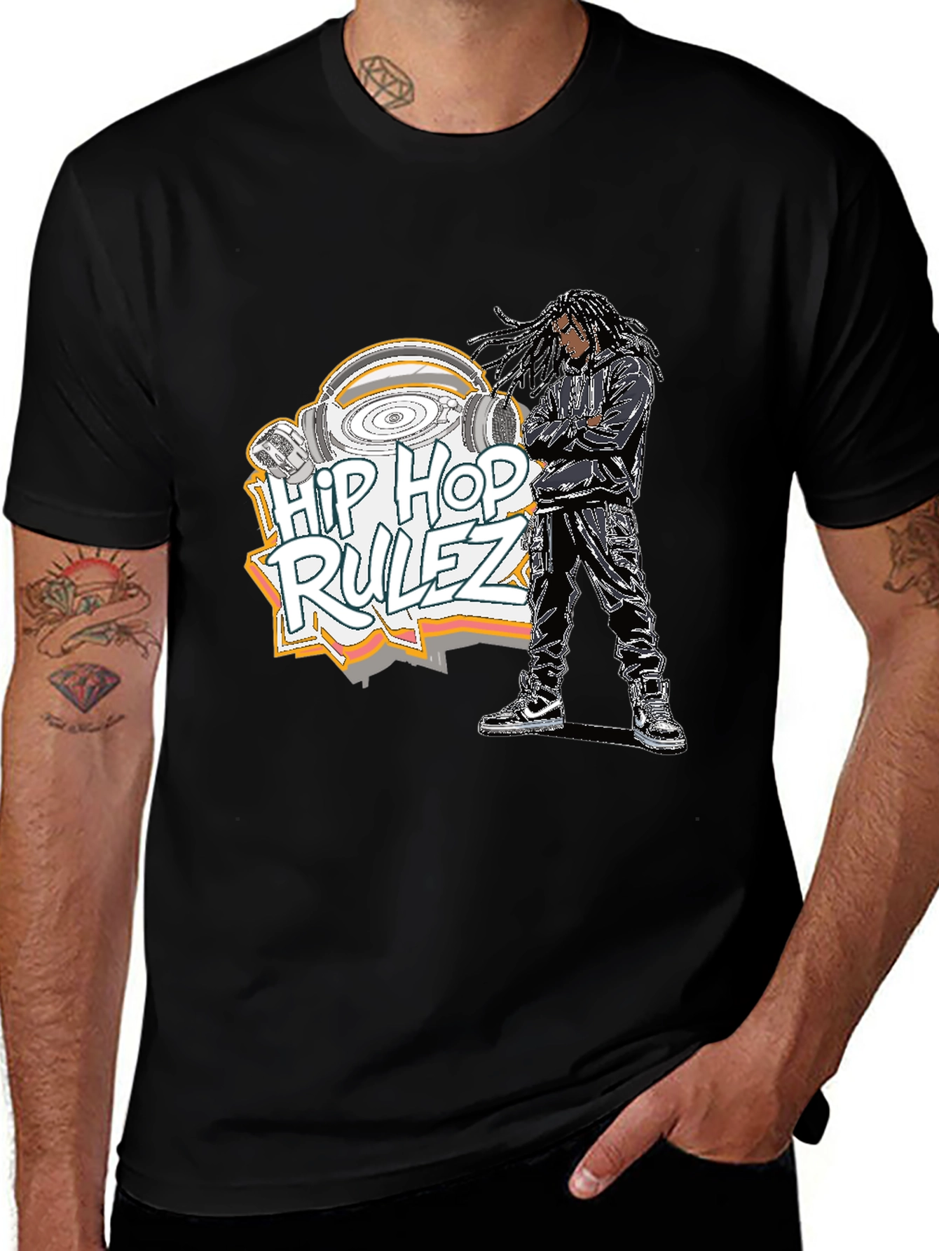 Variant 10 of Hip Hop Rulez Graphic Tee