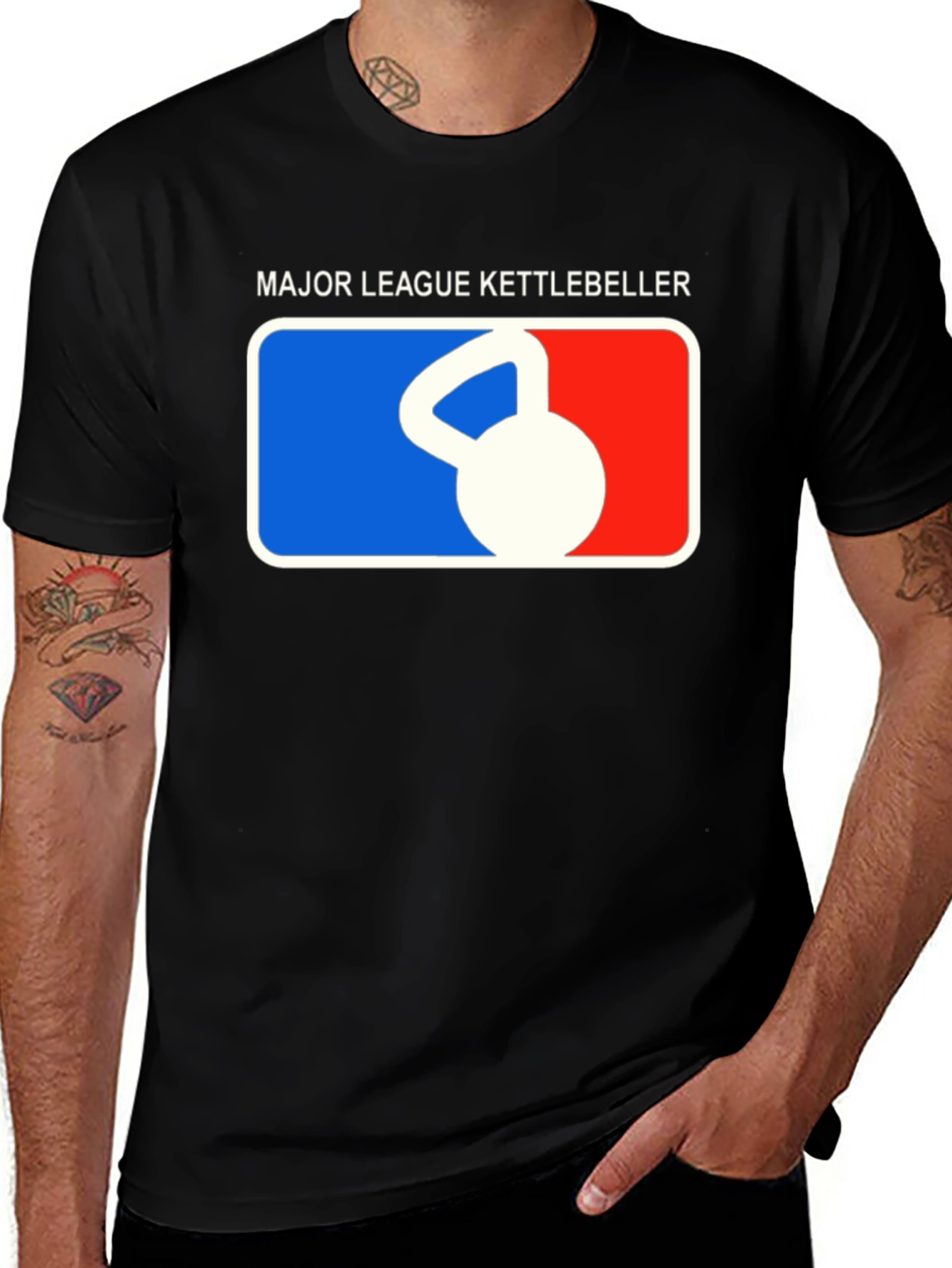 Variant 17 of Major League Kettlebeller Graphic T-Shirt