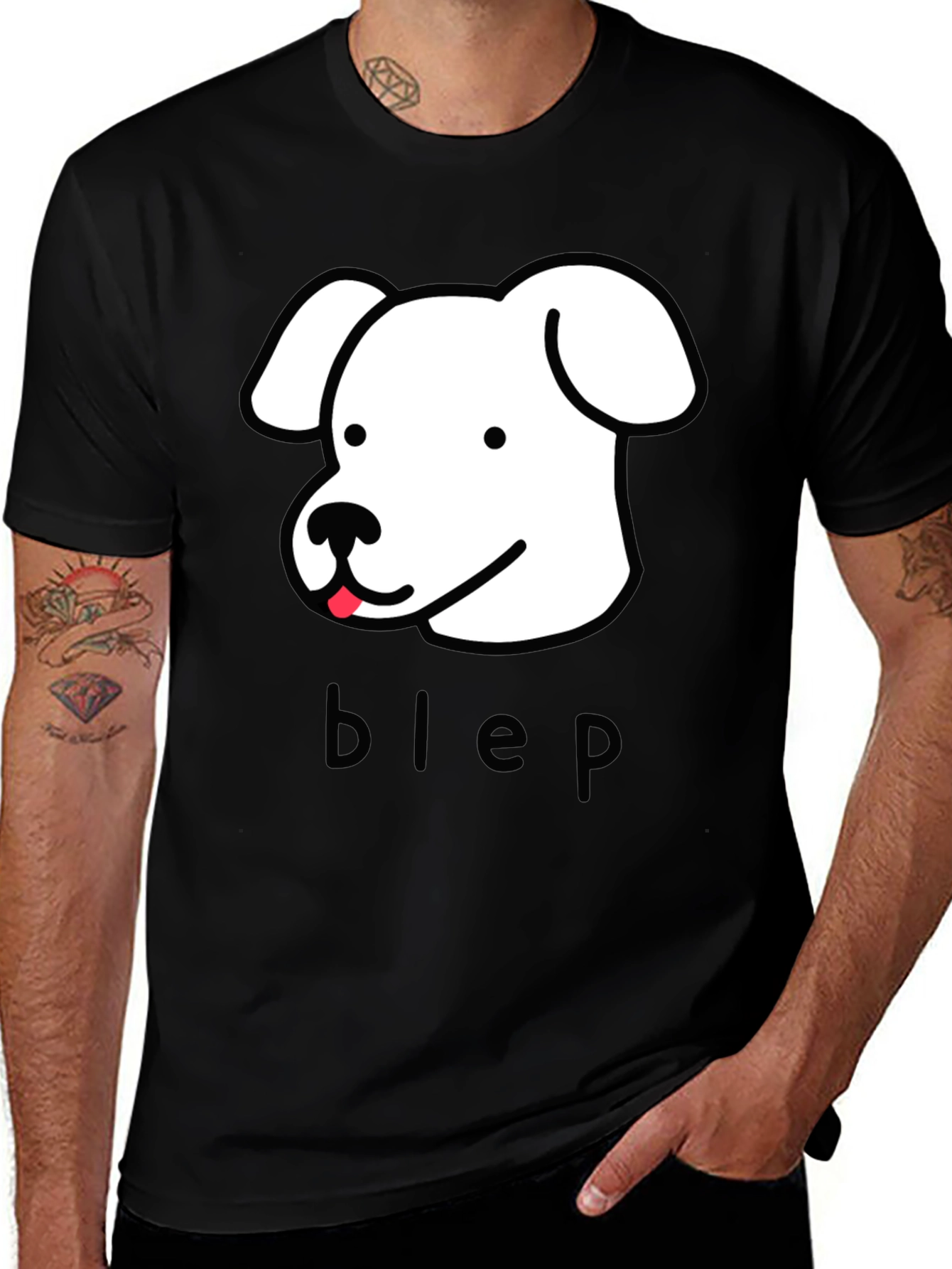 Variant 20 of Blep Dog Graphic Tee - Cute Animal Lover T-Shirt