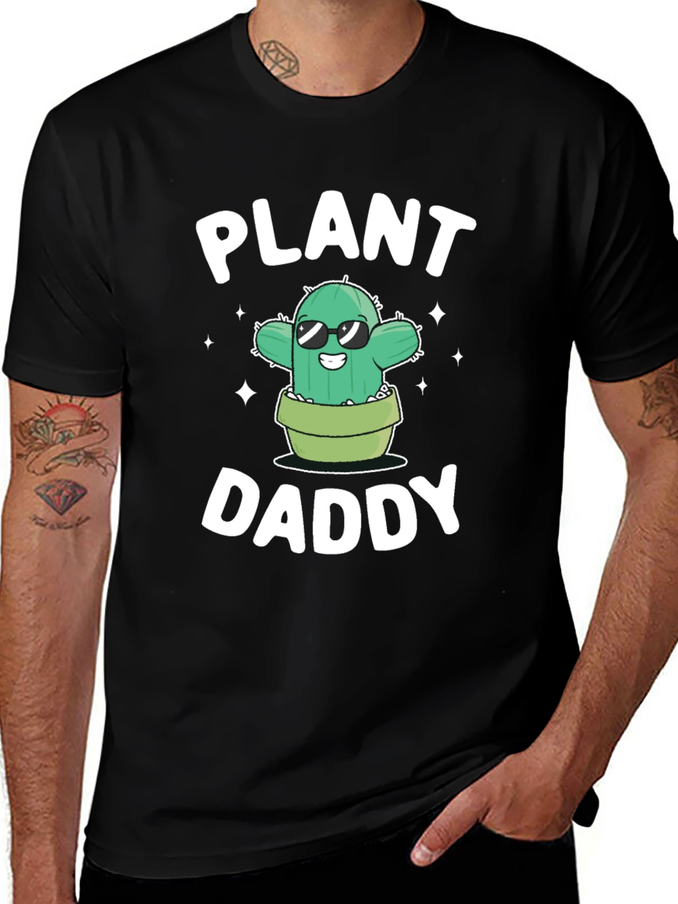 Variant 11 of Plant Daddy Graphic Tee - Cool Cactus Lover Shirt