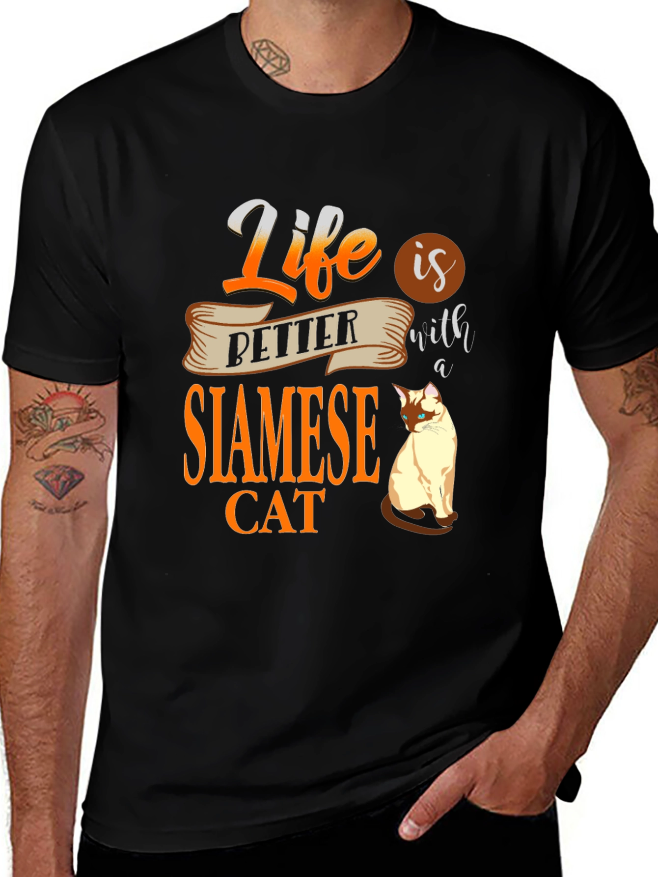 Variant 24 of Life Is Better With A Siamese Cat T-Shirt