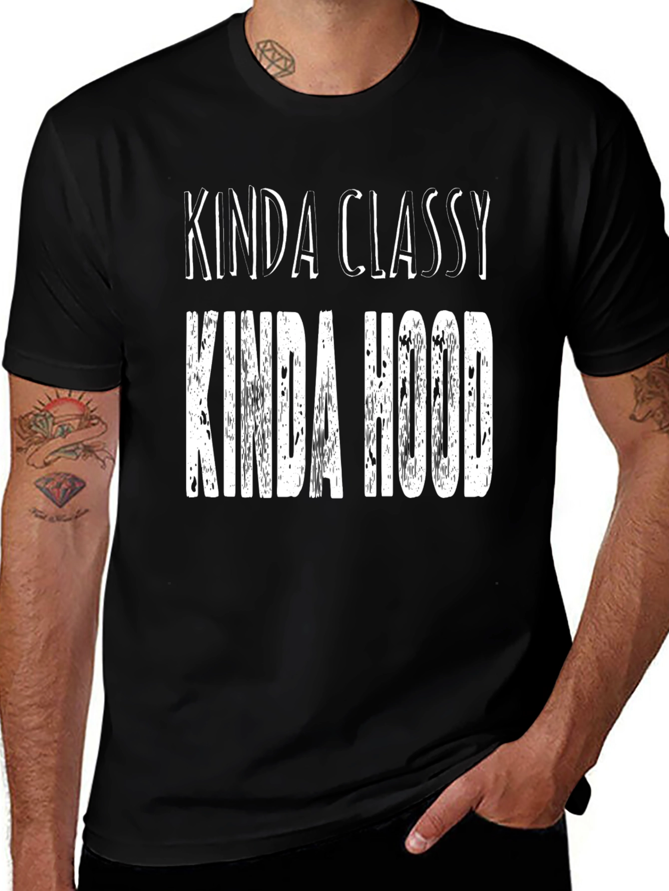 Variant 24 of Kinda Classy Kinda Hood Graphic Tee