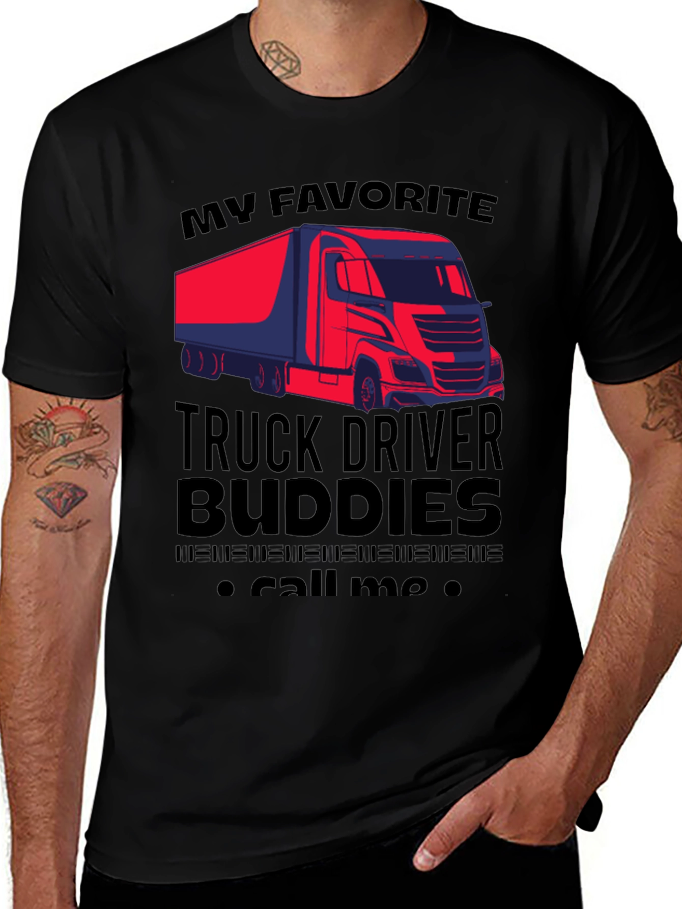 Variant 20 of Truck Driver Buddies Graphic T-Shirt