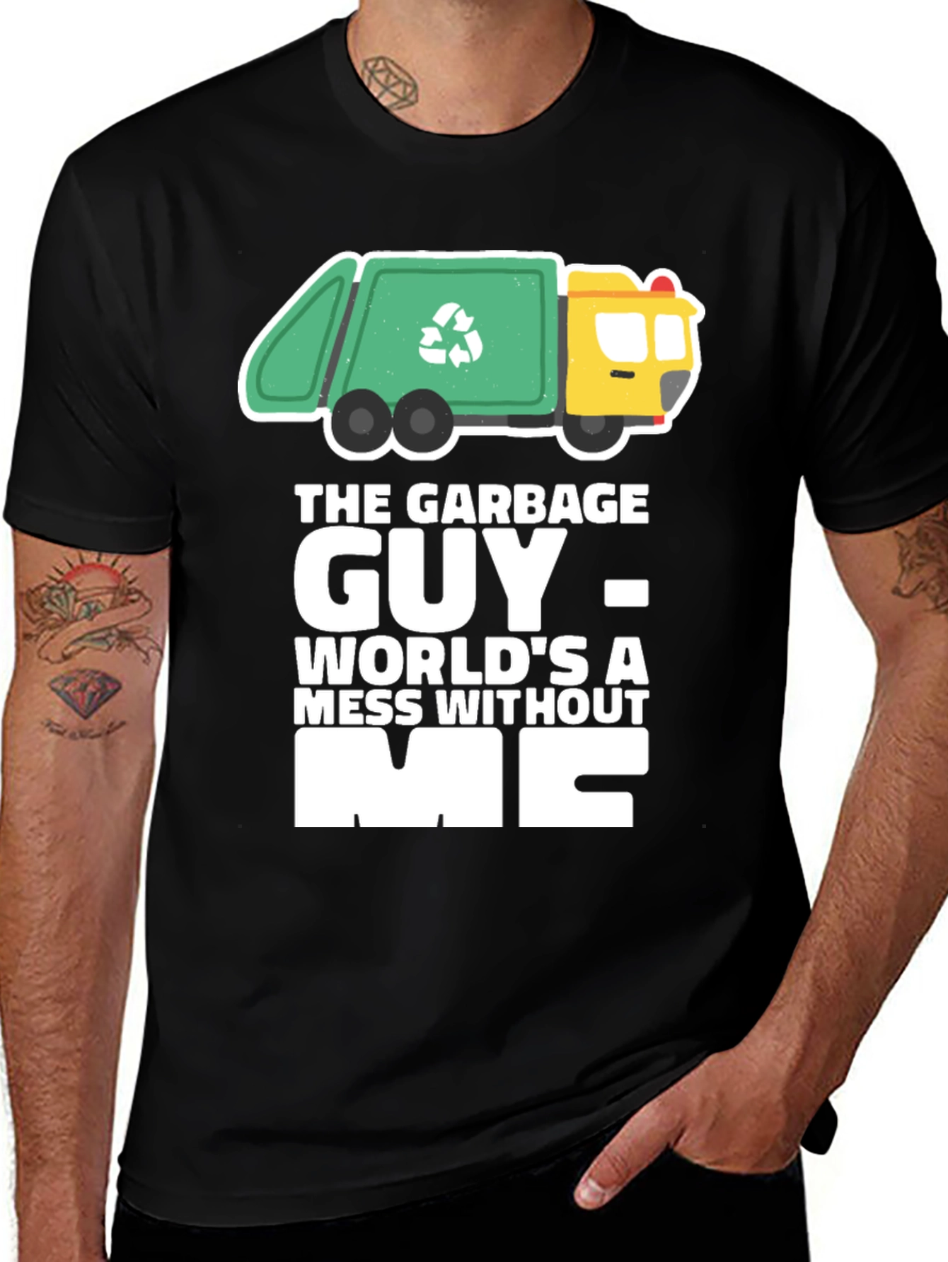 Garbage Guy T-Shirt Funny Recycle Truck Tee