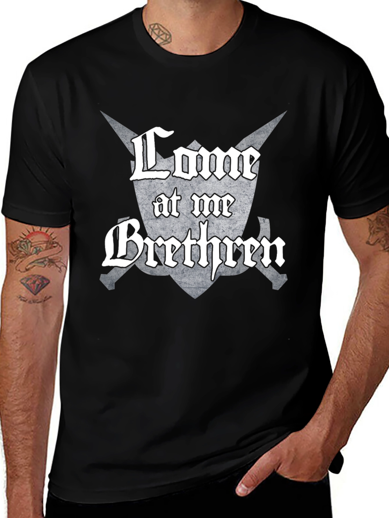 Variant 13 of Come at Me Brethren T-Shirt Black
