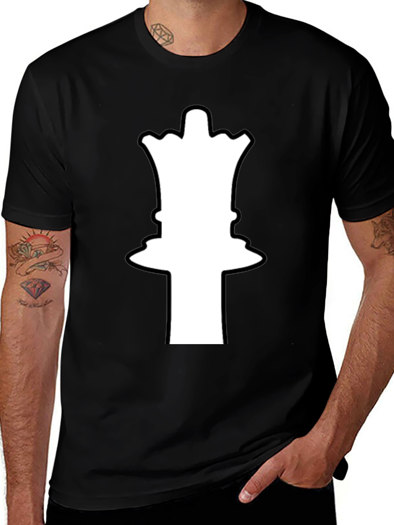 Variant 27 of Chess Queen Graphic Tee - Stylish Casual Wear