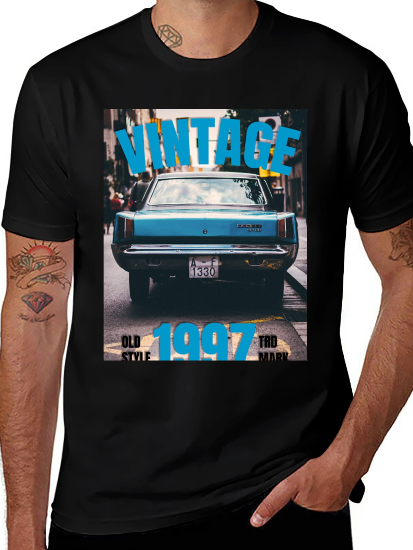 Variant 14 of Vintage 1997 Car Graphic T-Shirt