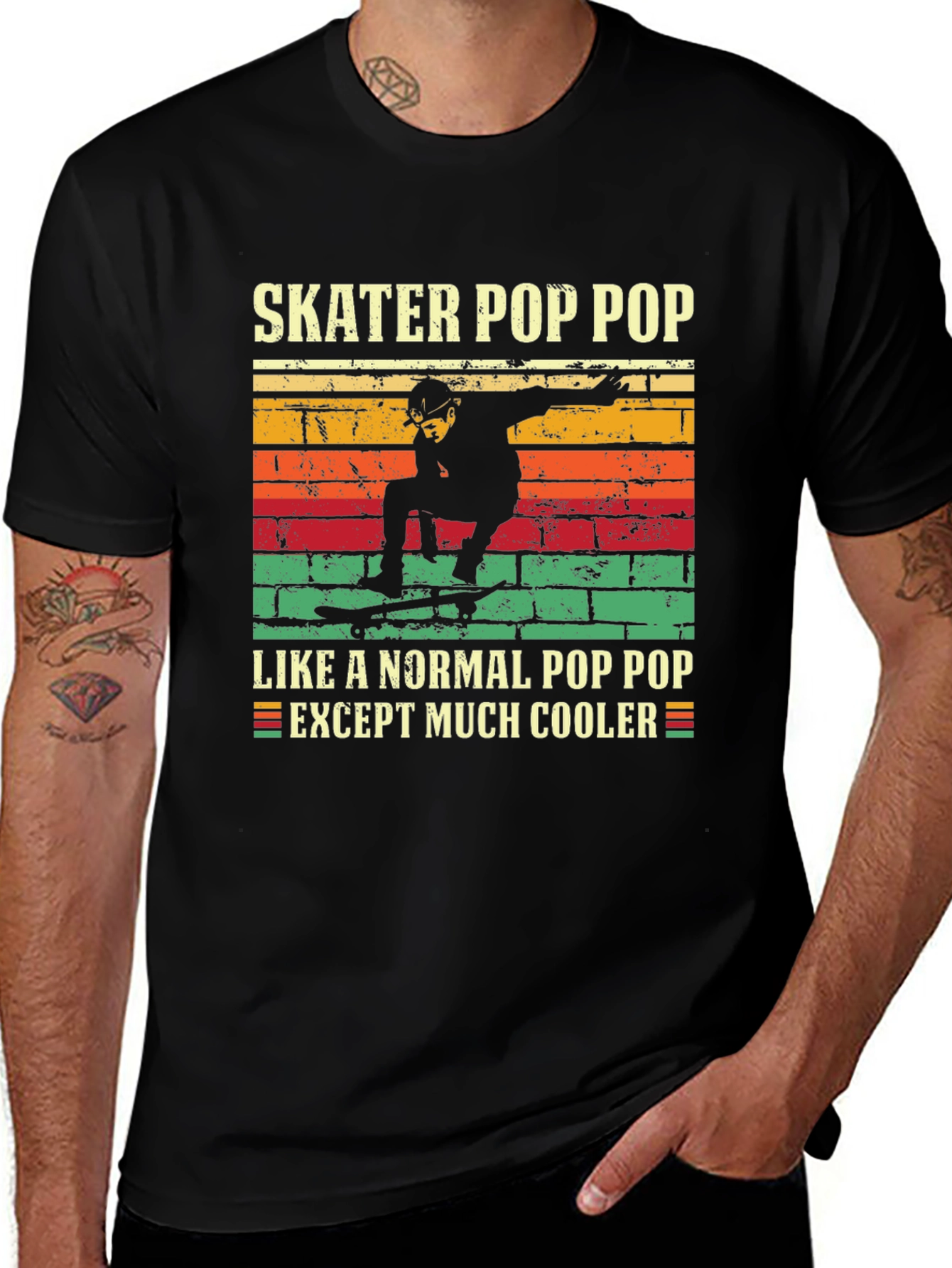 Variant 17 of Skater Pop Pop Retro Graphic Tee
