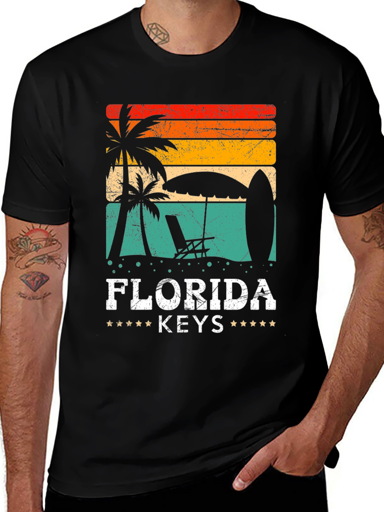 Florida Keys Retro Graphic T-Shirt