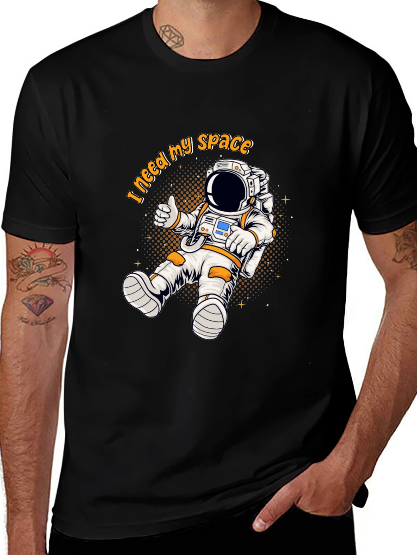 Variant 26 of I Need My Space Astronaut Graphic T-Shirt