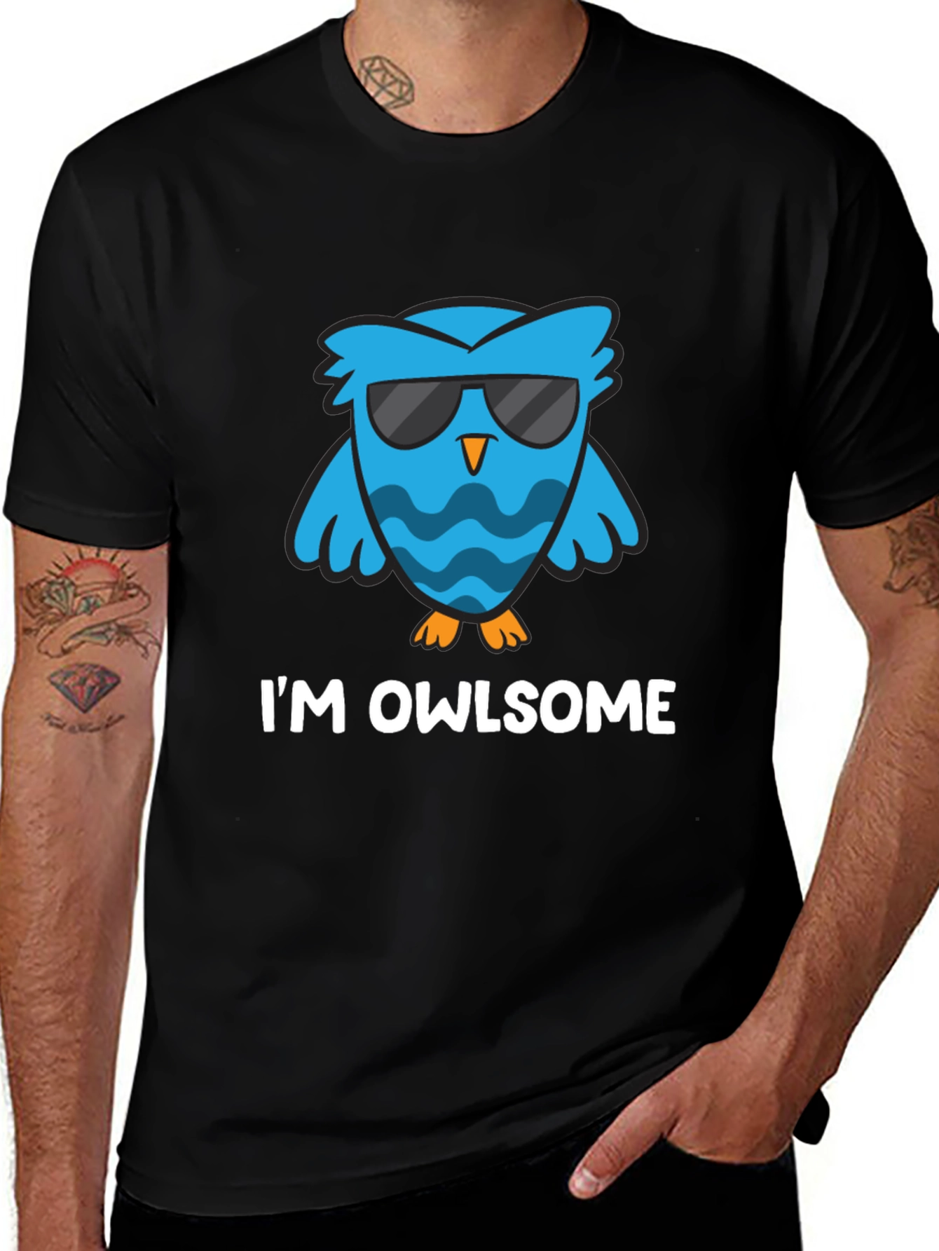 Variant 28 of I'm Owlsome T-Shirt - Cool Owl Design