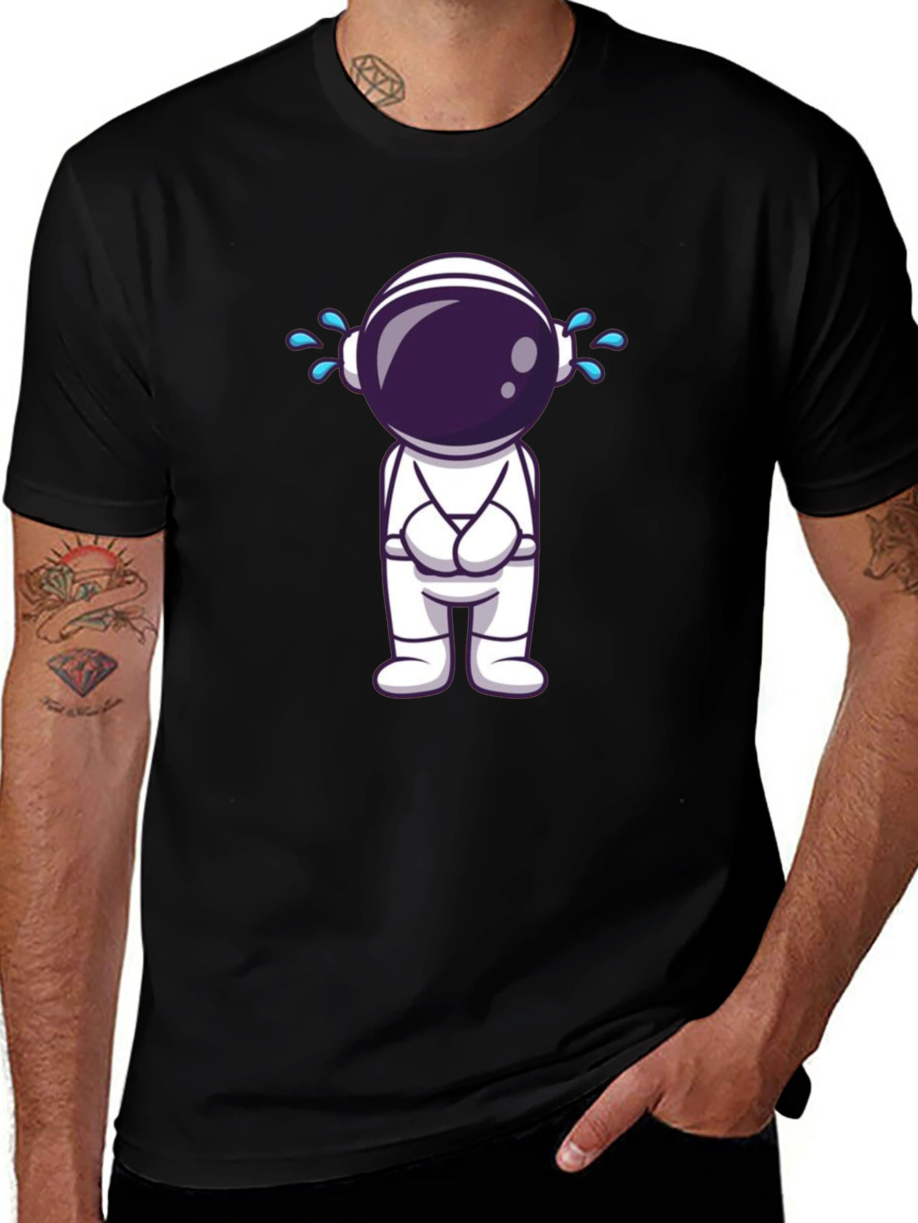 Variant 7 of Sad Astronaut Graphic T-Shirt