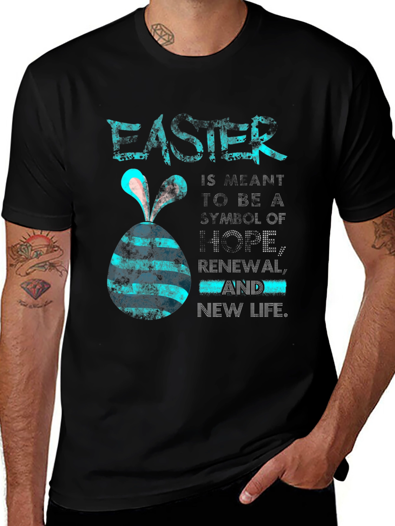 Variant 26 of Easter Bunny Egg Graphic T-Shirt