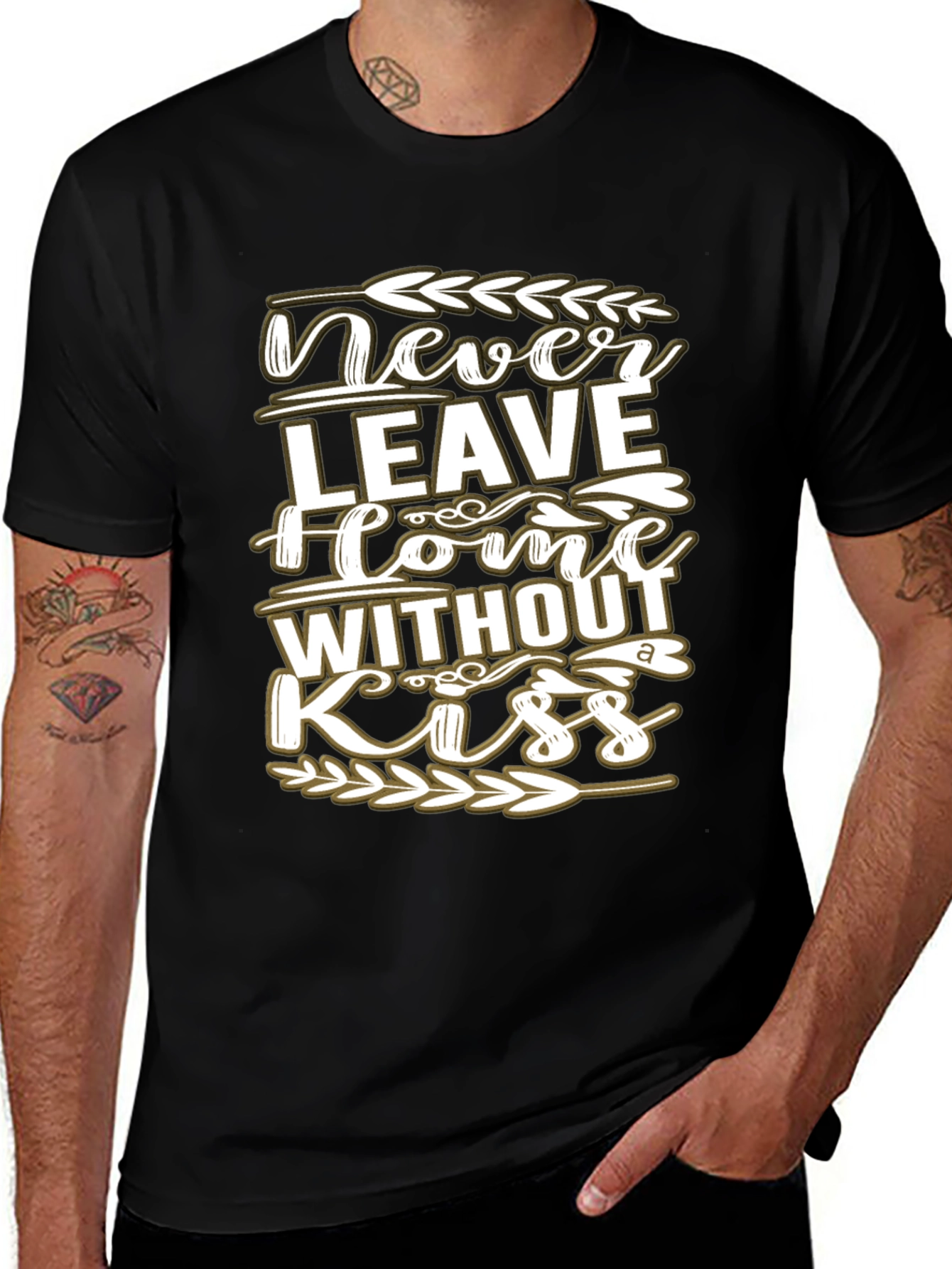 Variant 13 of Never Leave Home T-Shirt - Stylish Comfort