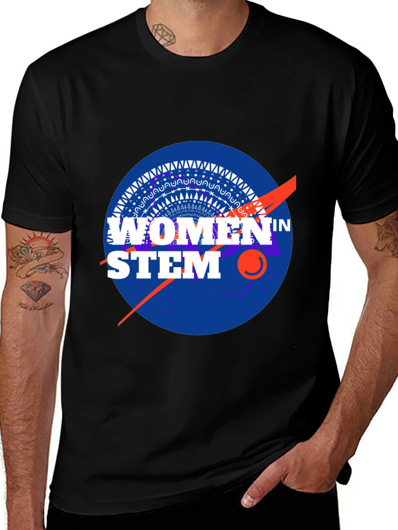 Women in STEM NASA Style T-Shirt