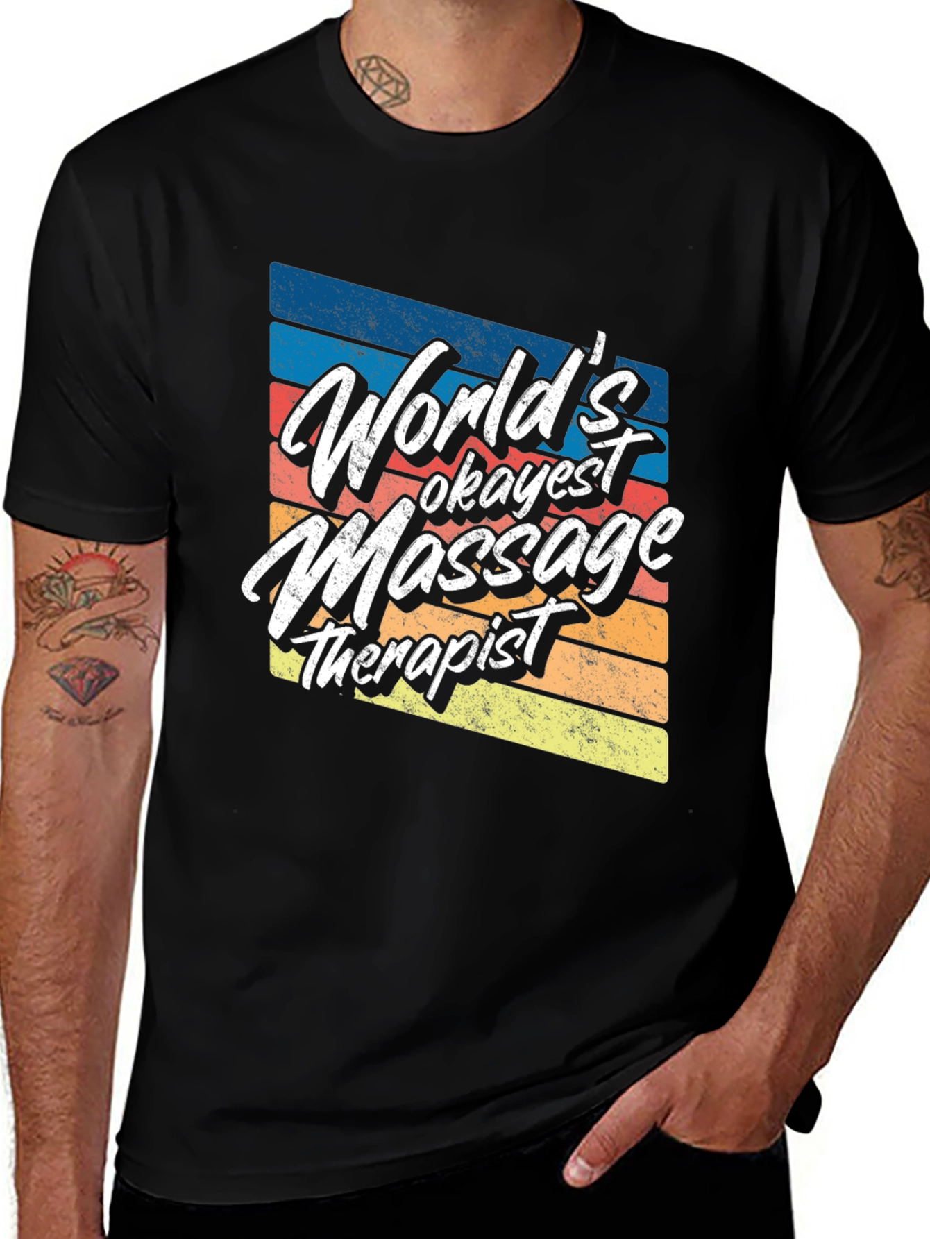 Variant 29 of World's Okayest Massage Therapist Tee