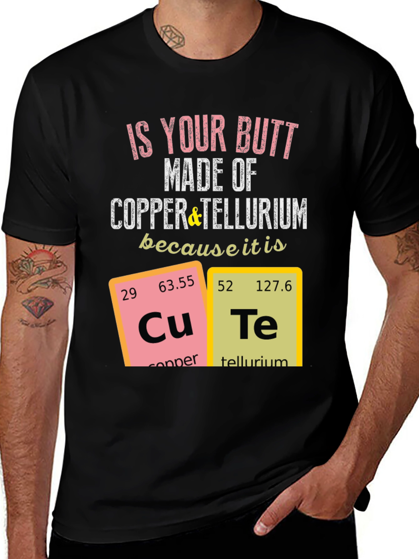 Funny Chemistry T-Shirt - Copper and Tellurium!