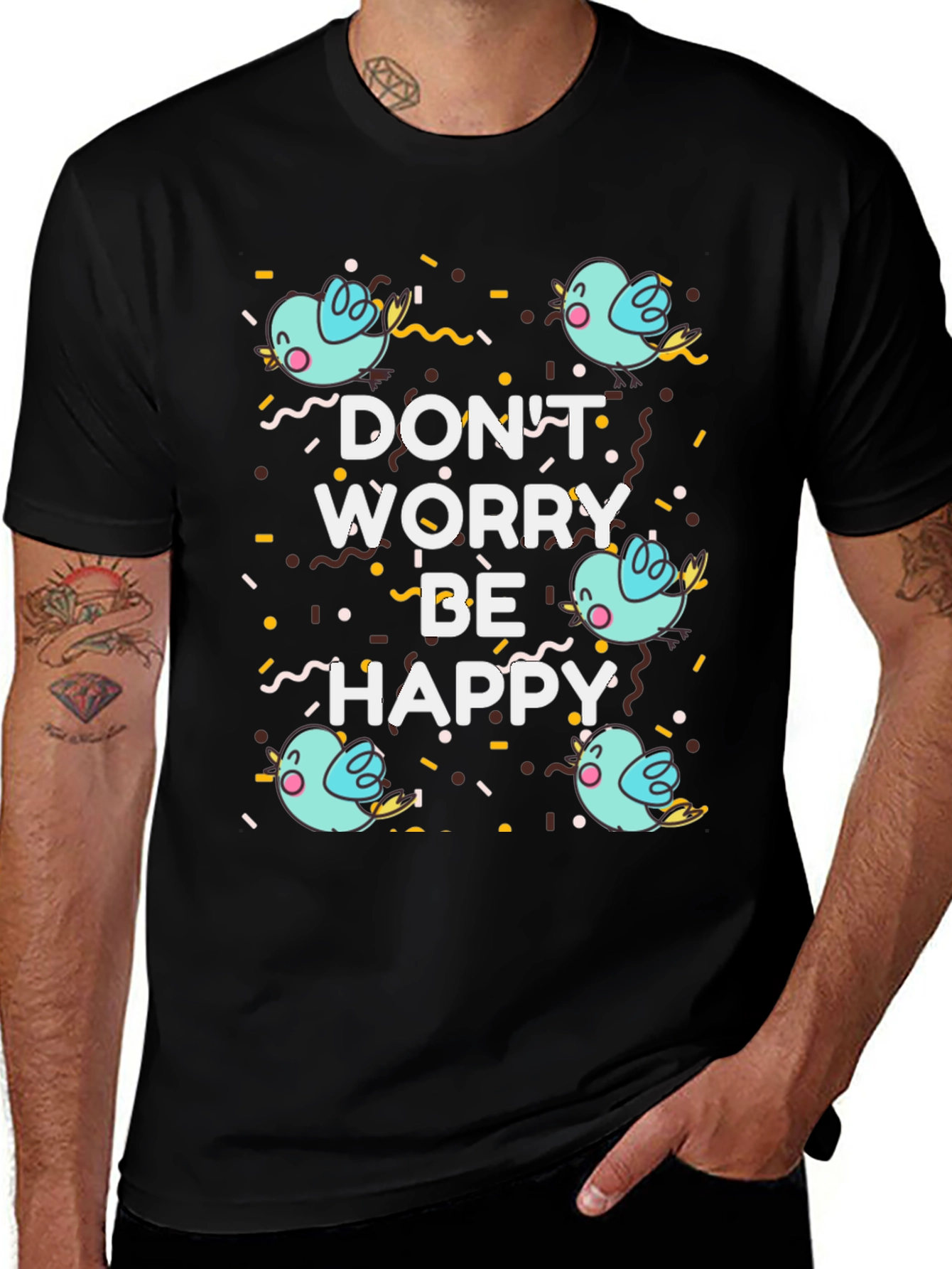 Variant 27 of Don't Worry Be Happy Graphic T-Shirt