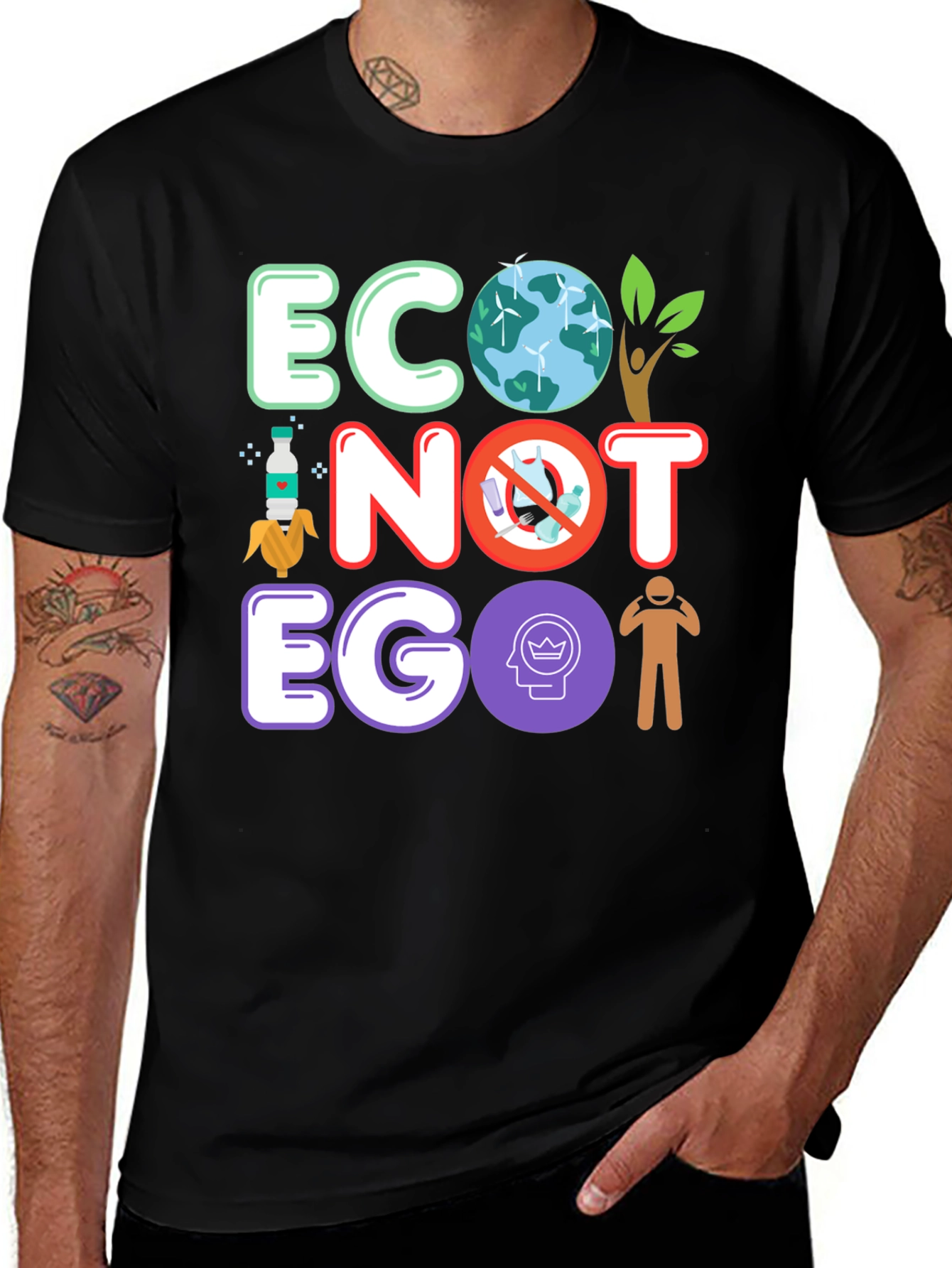 Variant 16 of Eco Not Ego T-Shirt