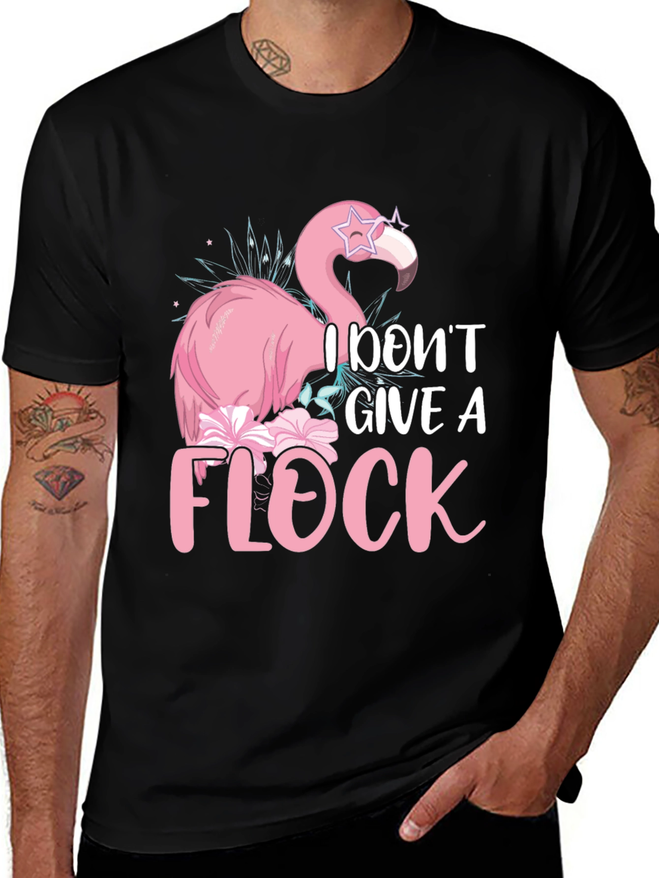 Variant 2 of I Don't Give a Flock Flamingo T-Shirt
