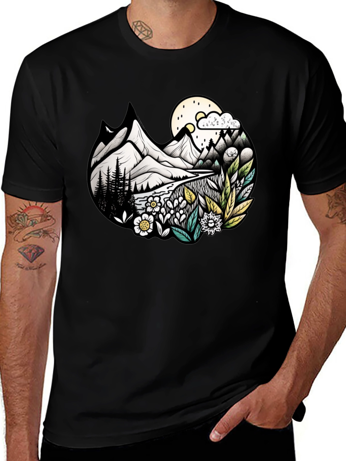 Nature Landscape Graphic Tee - Unisex