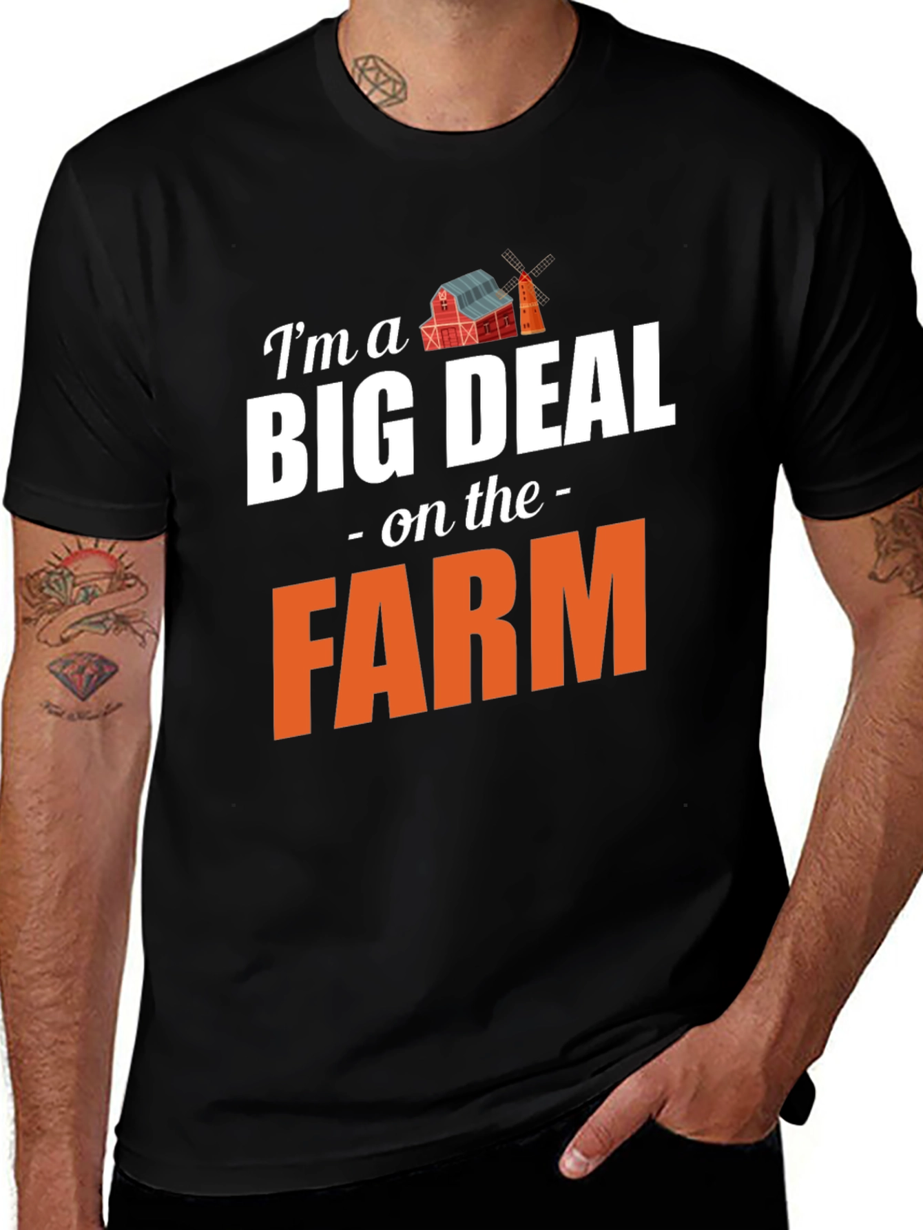 Variant 28 of I'm a Big Deal on the Farm Graphic T-Shirt