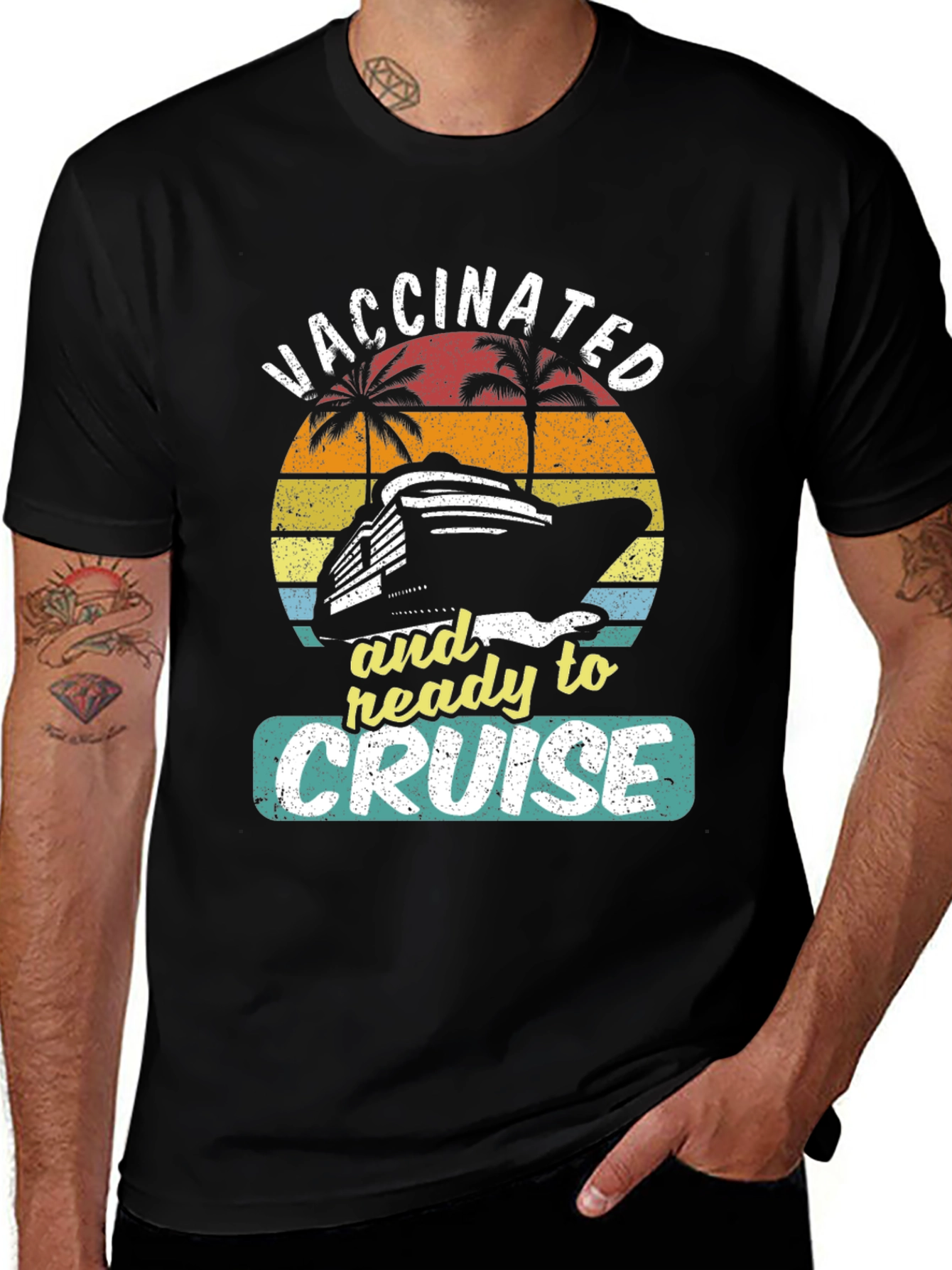 Variant 20 of Vaccinated & Ready to Cruise Graphic Tee