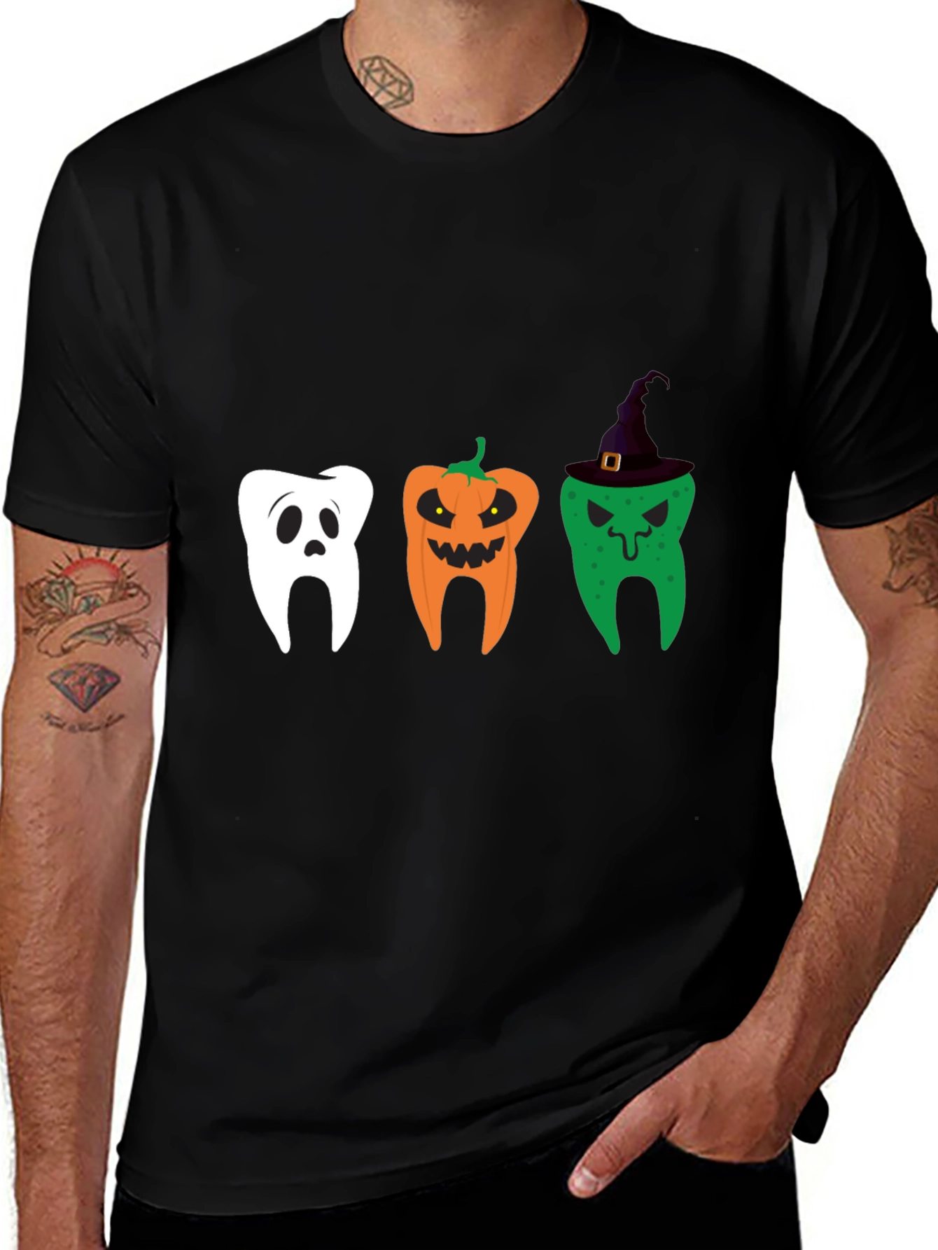 Halloween Dentist Tee: Spooky Tooth Design