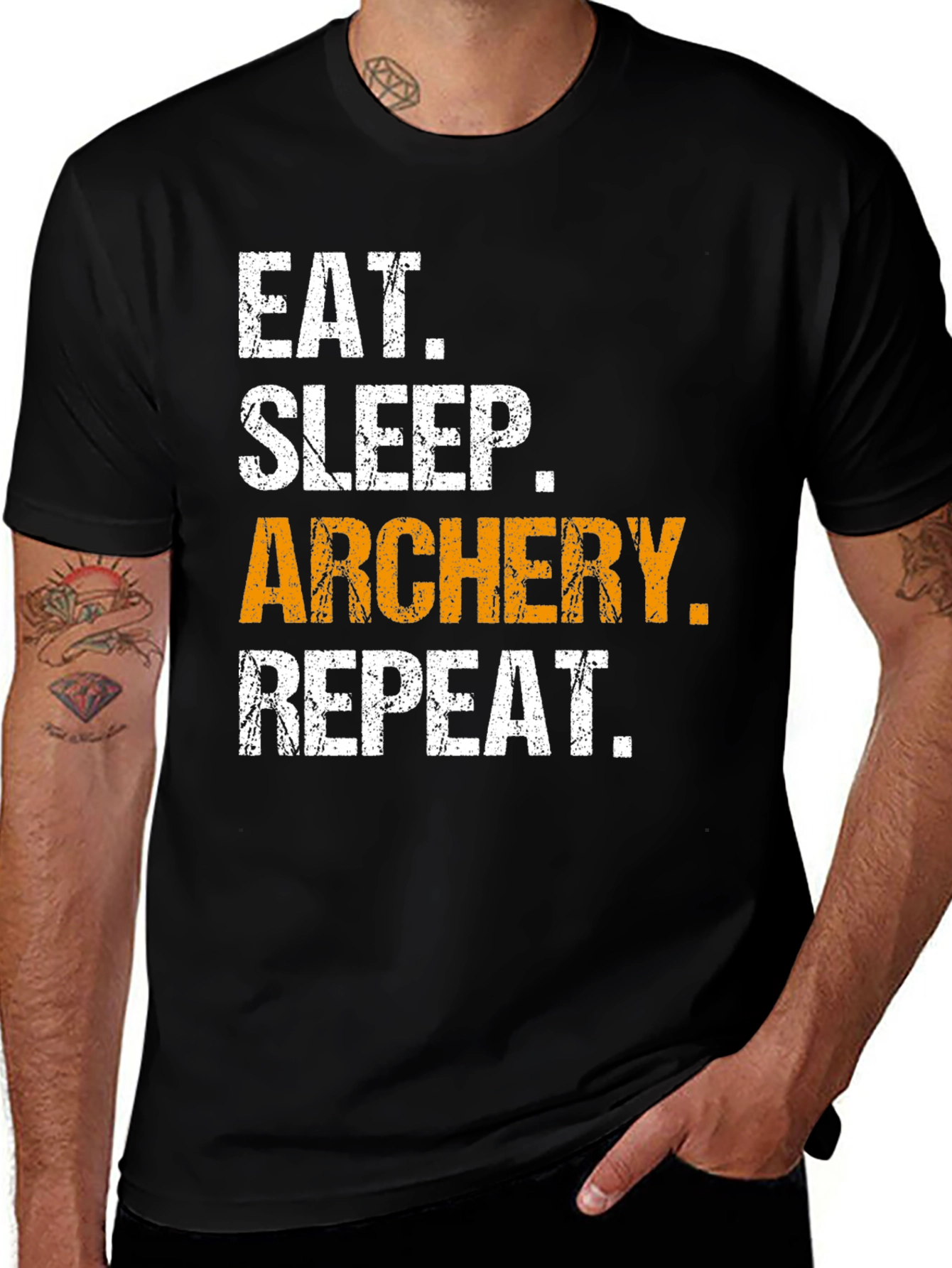 Eat Sleep Archery Repeat T-Shirt - Archery Lover Tee