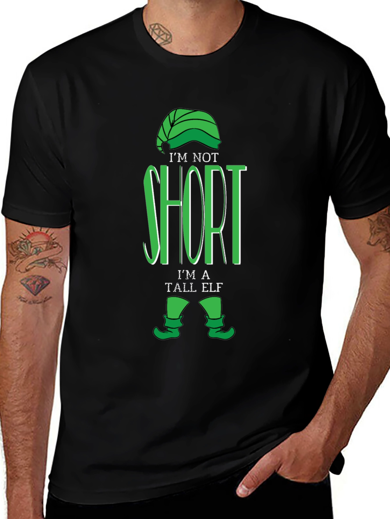 Variant 2 of I'm Not Short, I'm a Tall Elf T-Shirt