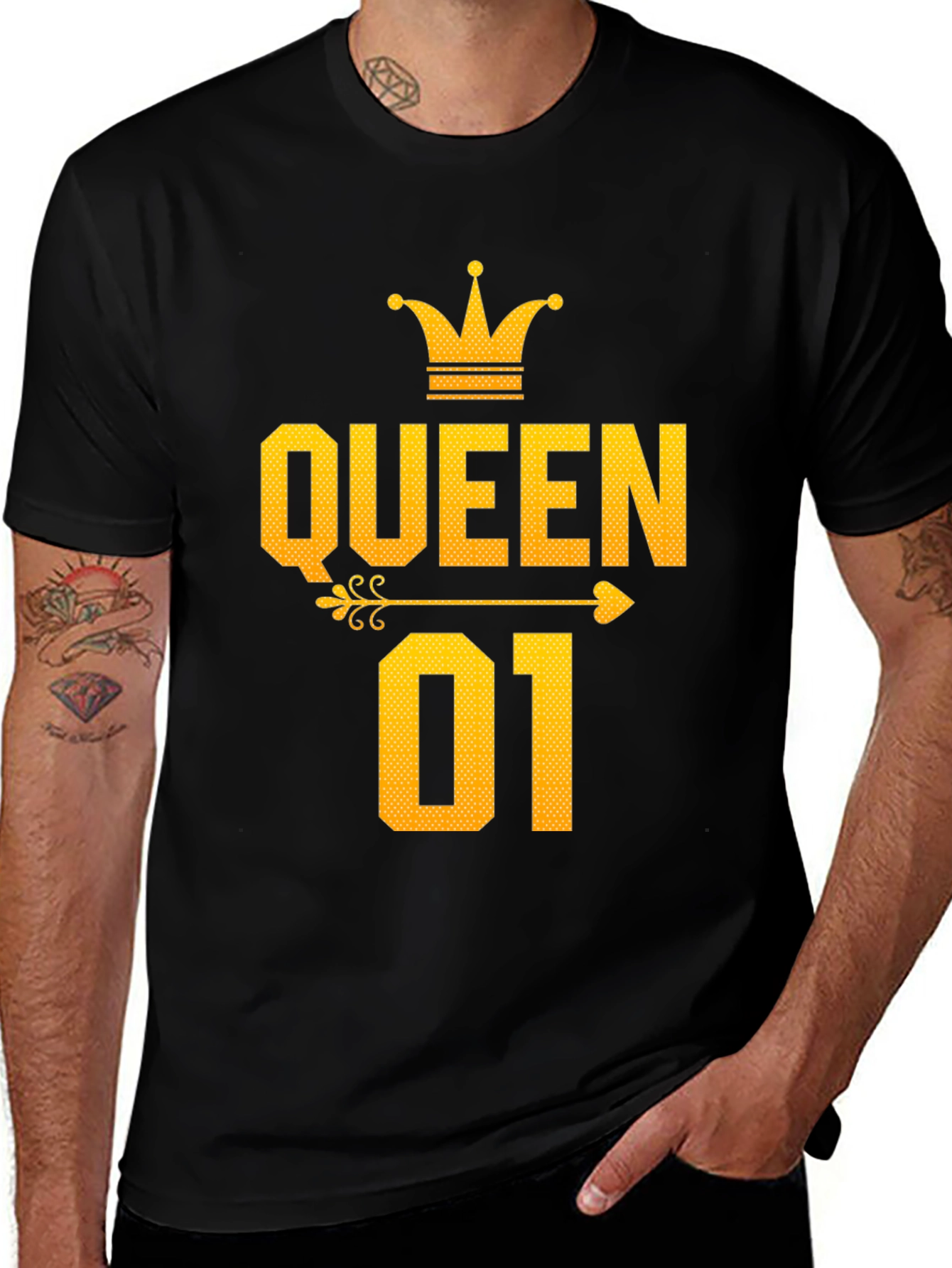Variant 11 of Queen 01 Graphic T-Shirt - Black