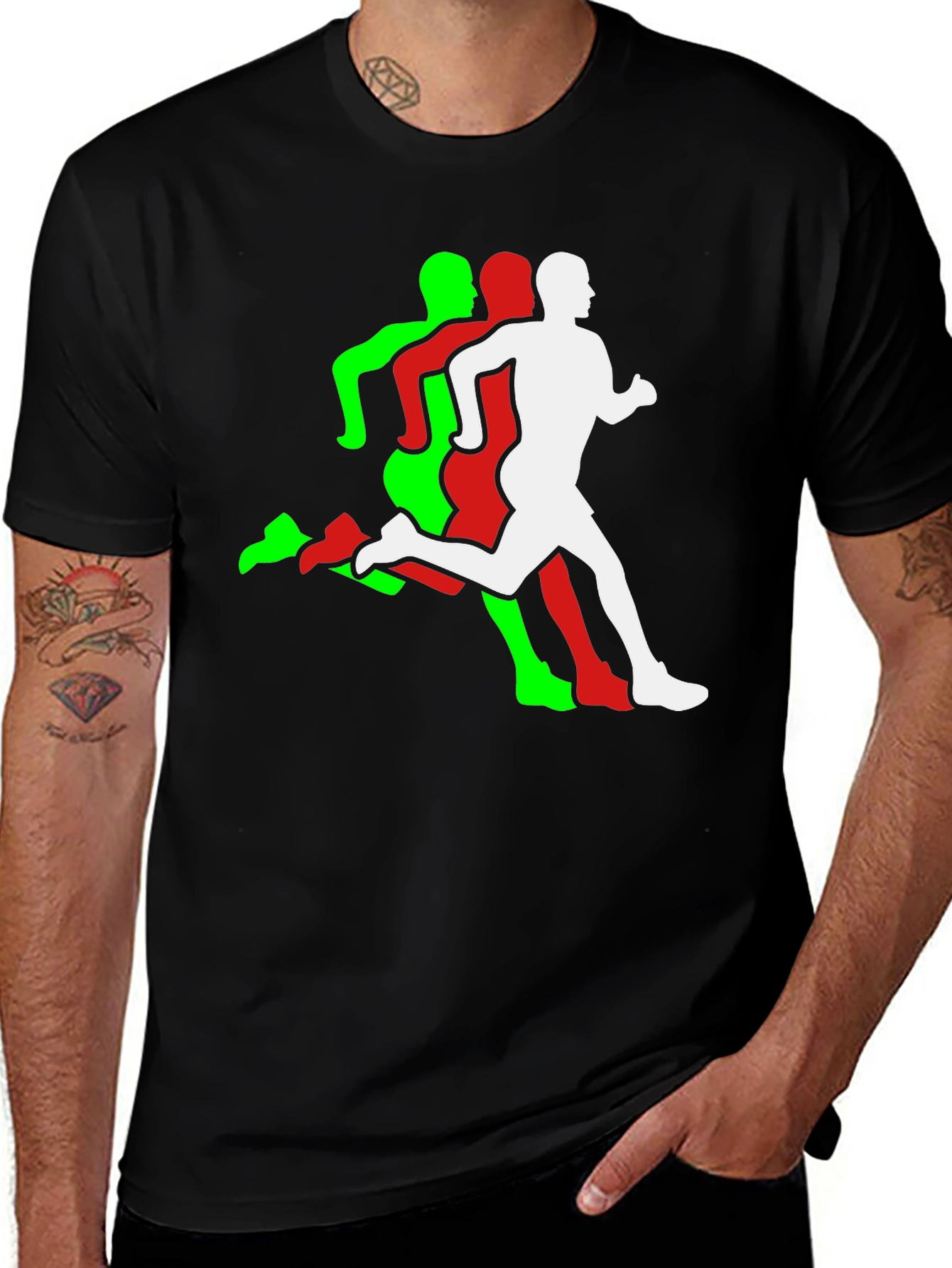 Variant 9 of Runner Silhouette Graphic Print T-Shirt