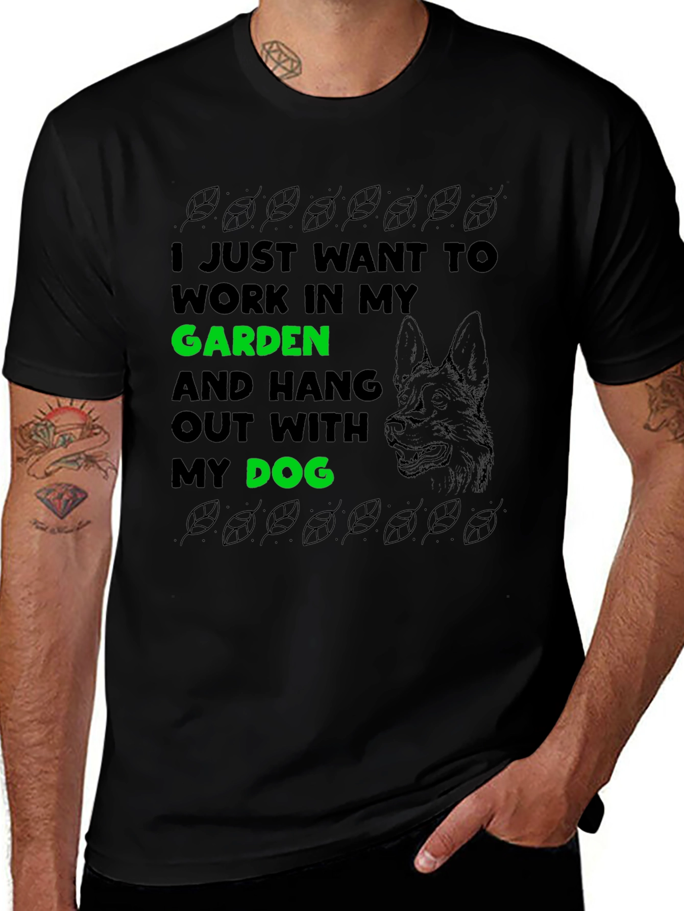 Variant 23 of Gardening & Dog Lover T-Shirt