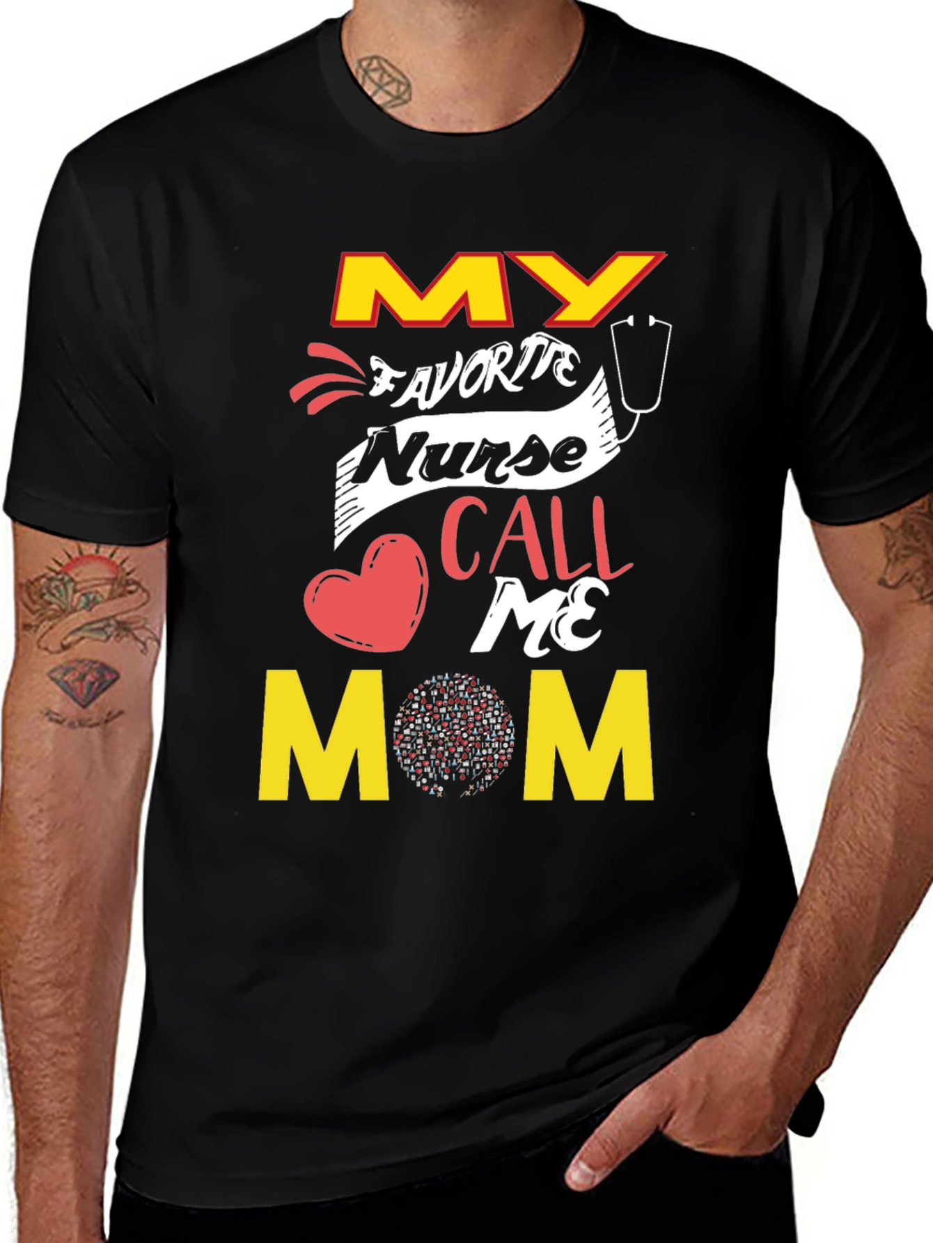 Variant 12 of My Favorite Nurse Call Me Mom T-Shirt