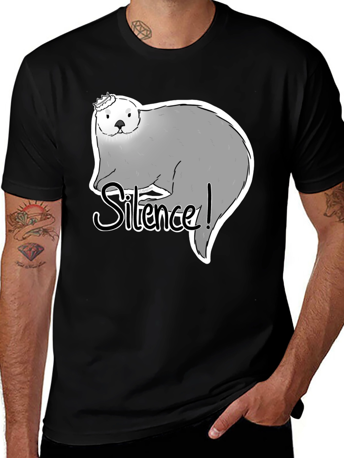 Variant 15 of Silence Otter Graphic Tee
