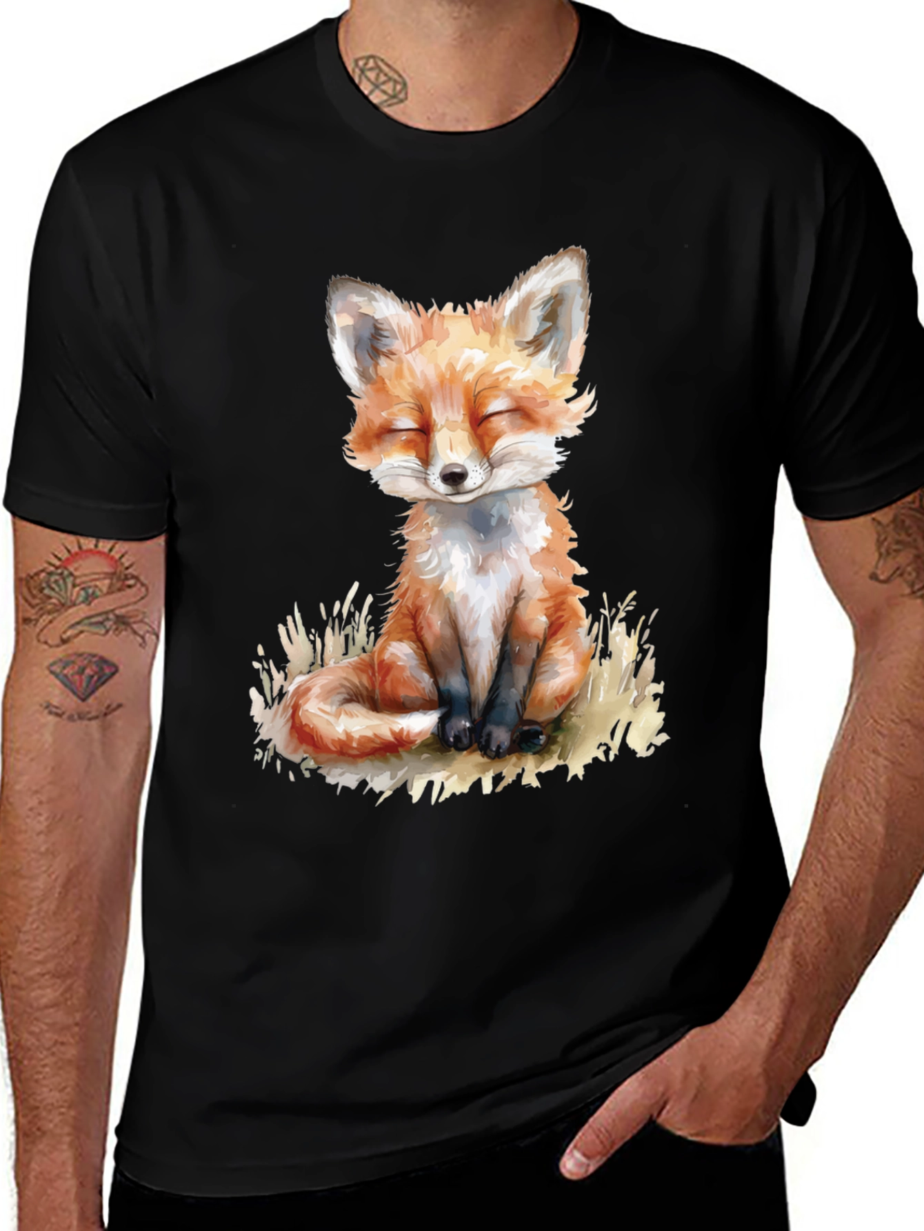 Variant 8 of Fox Graphic Tee - Cute Animal Design